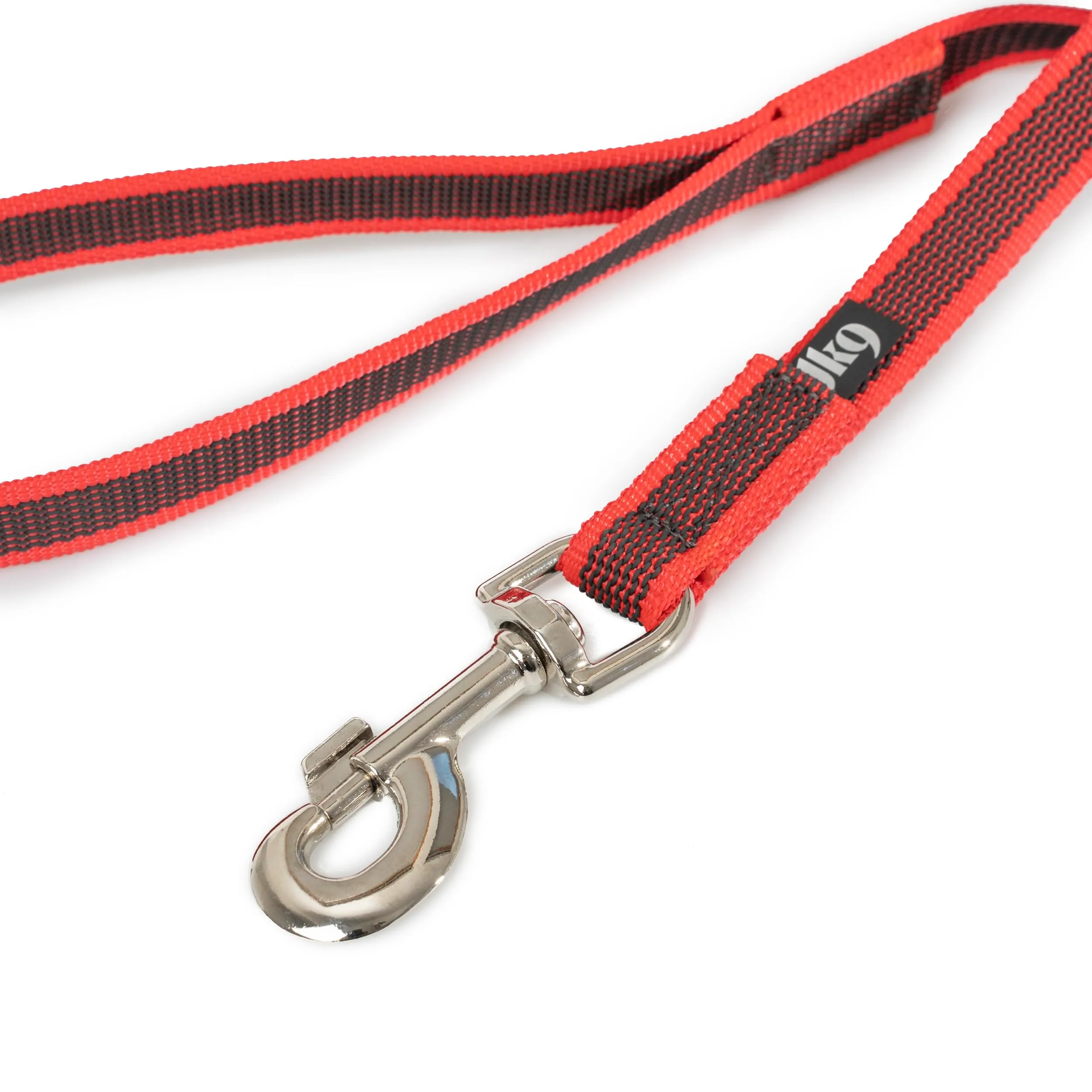 Julius-K9 Color & Gray Super Presa Guinzaglio Con Manico, 20 mm x 3 m, Rosso - immagine 2