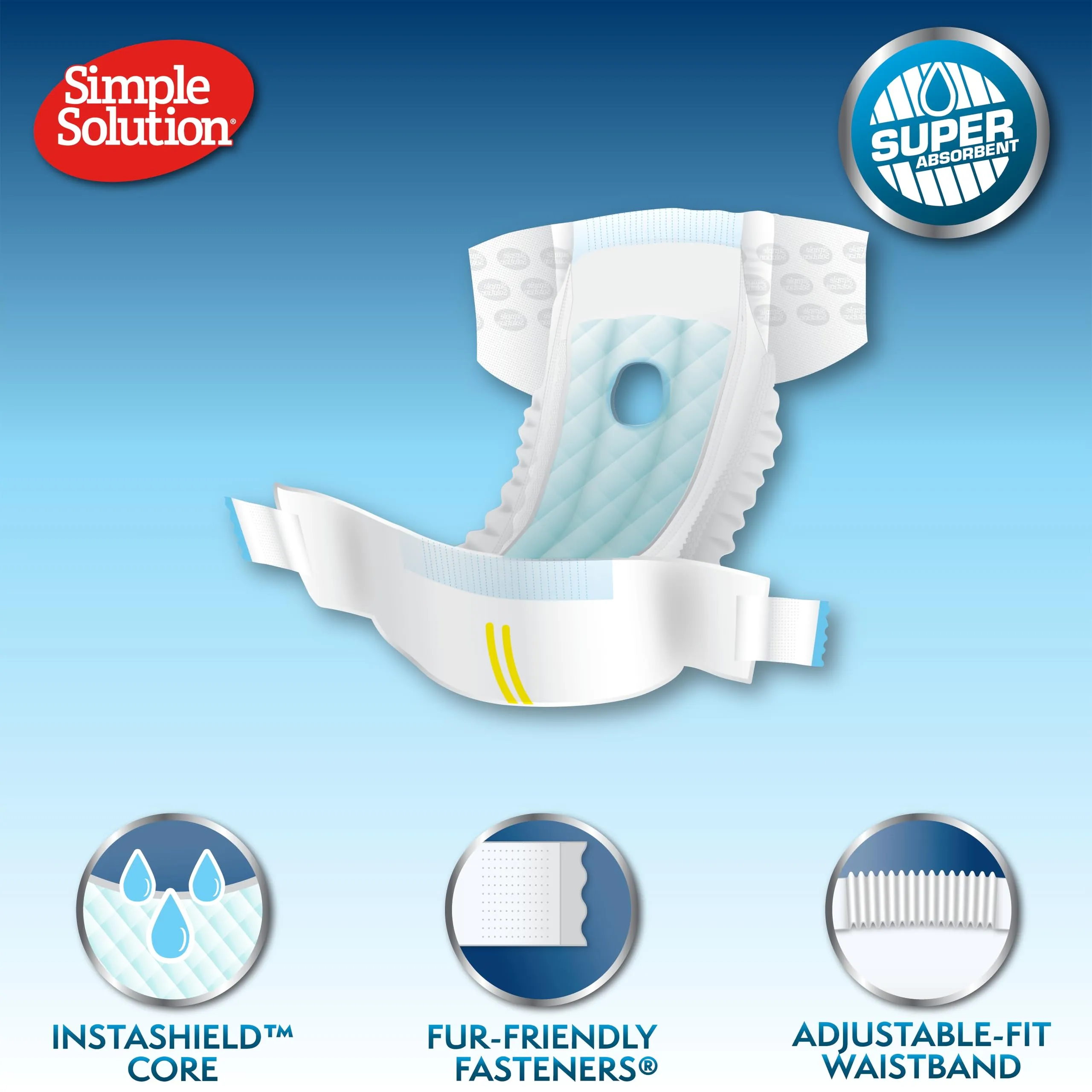 Simple Solution Pannolini Monouso Cani Femmina XS, 12 pz - immagine 3