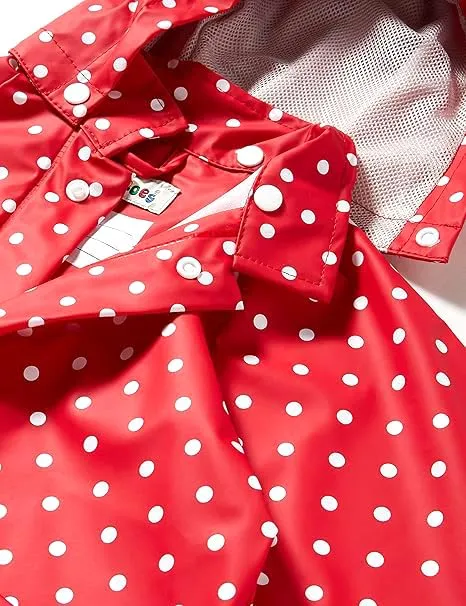 Playshoes Giacca da pioggia Unisex per Bambini e Ragazzi, Punti Rossi, 98 - immagine 5