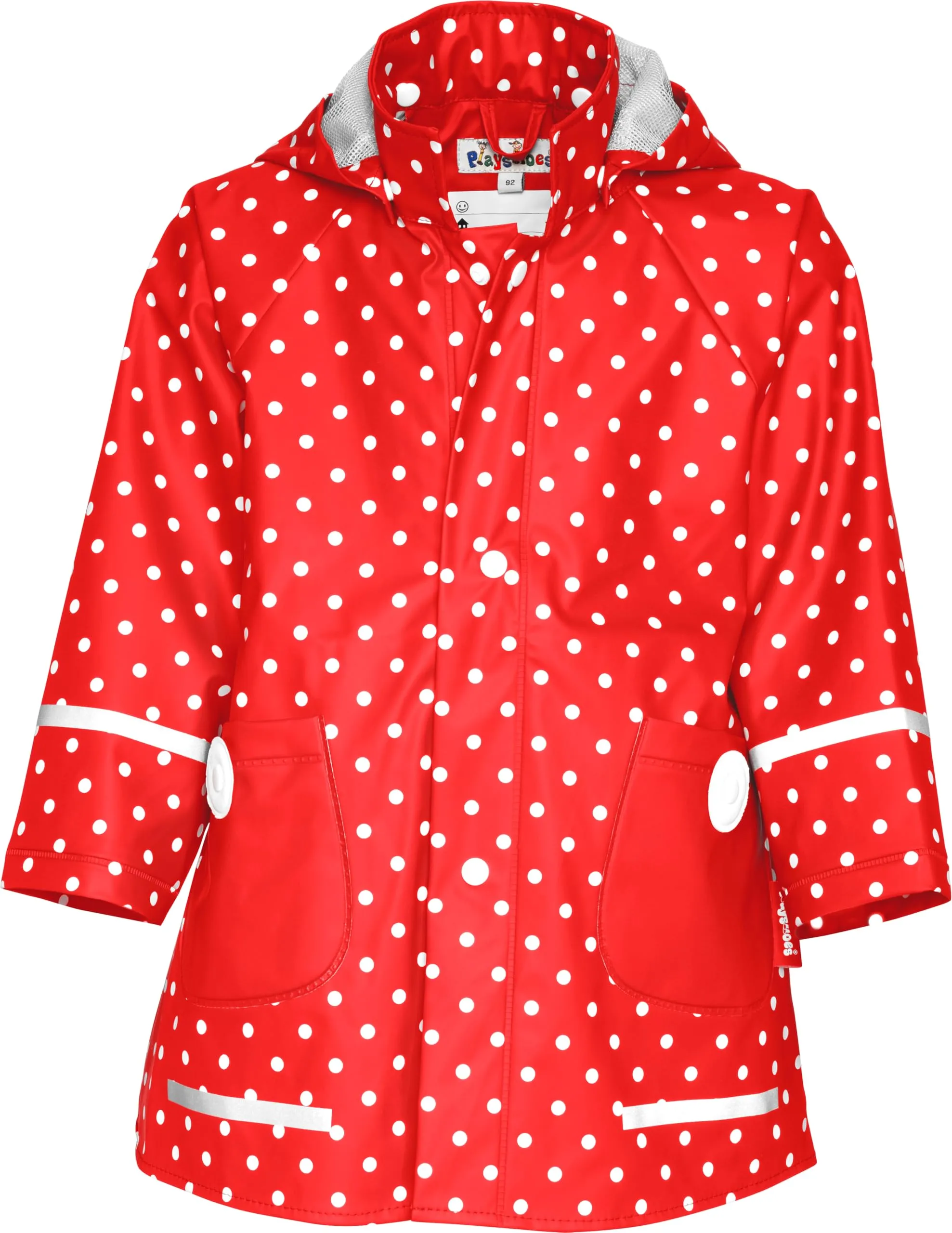 Playshoes Giacca da pioggia Unisex per Bambini e Ragazzi, Punti Rossi, 140 - immagine 1