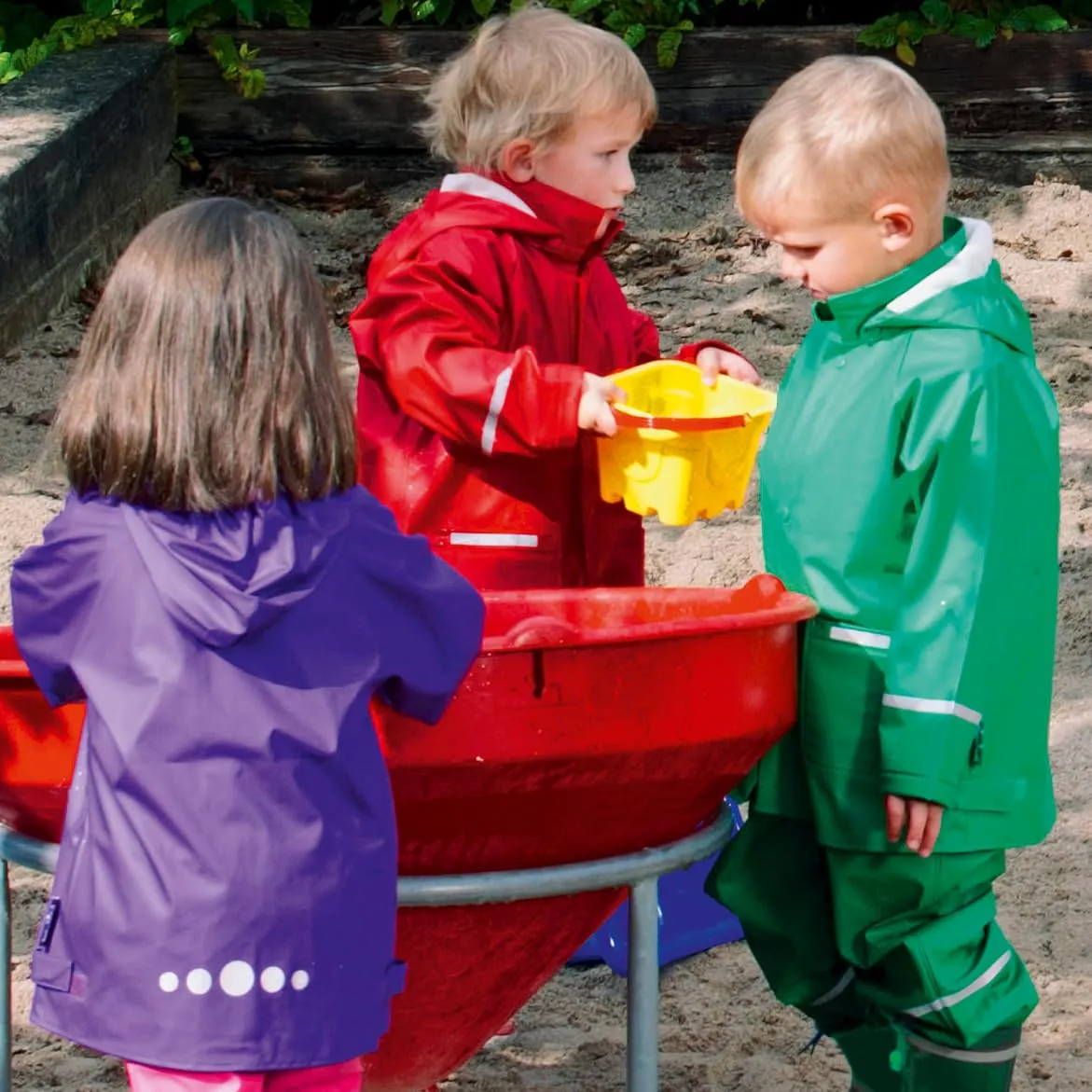 Playshoes Giacca da pioggia Unisex per bambini e ragazzi, verde, 86 - immagine 4