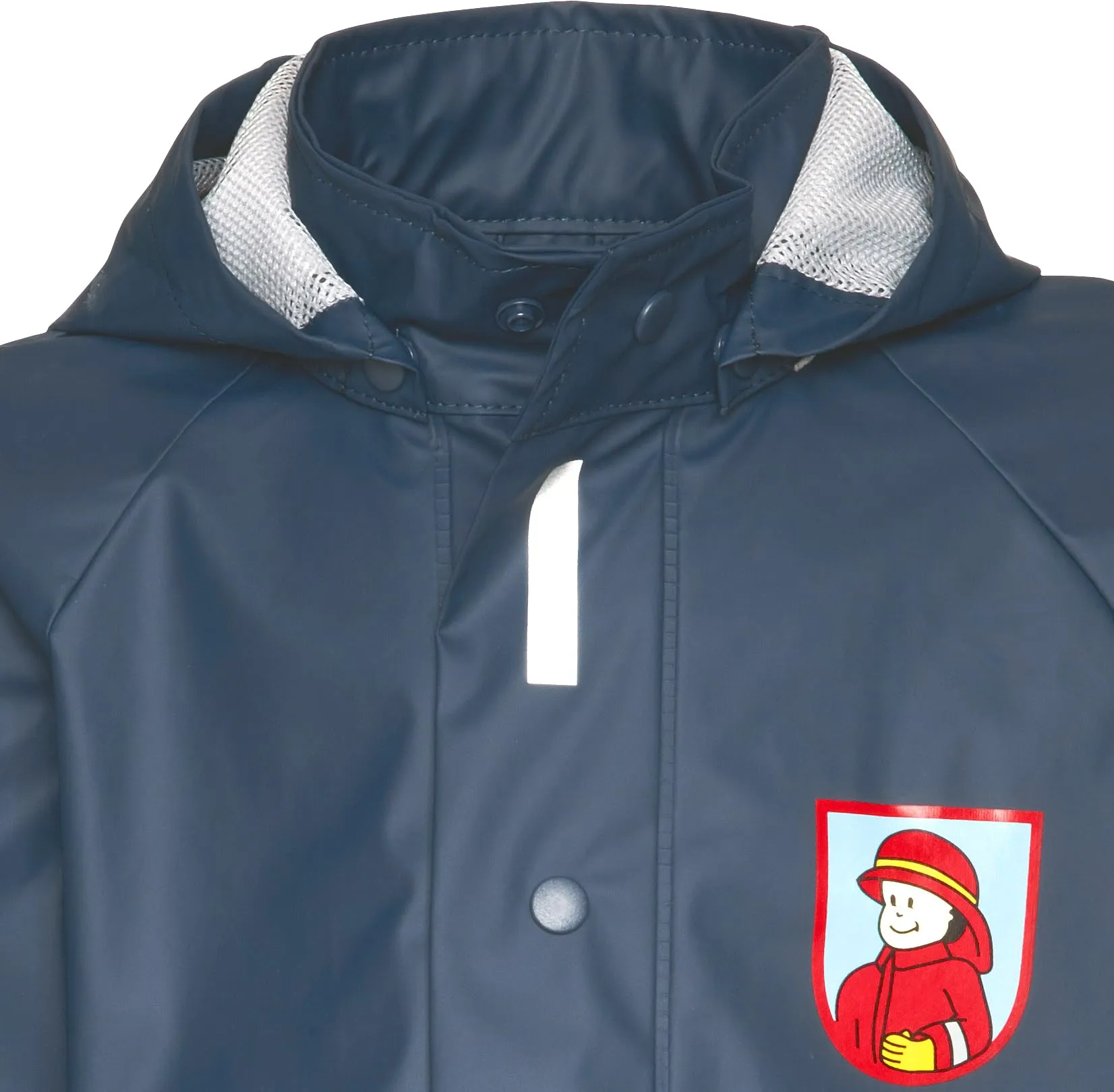 Playshoes Giacca da pioggia antivento e impermeabile Unisex per bambini e ragazzi, Vigili del fuoco, 128 - immagine 6