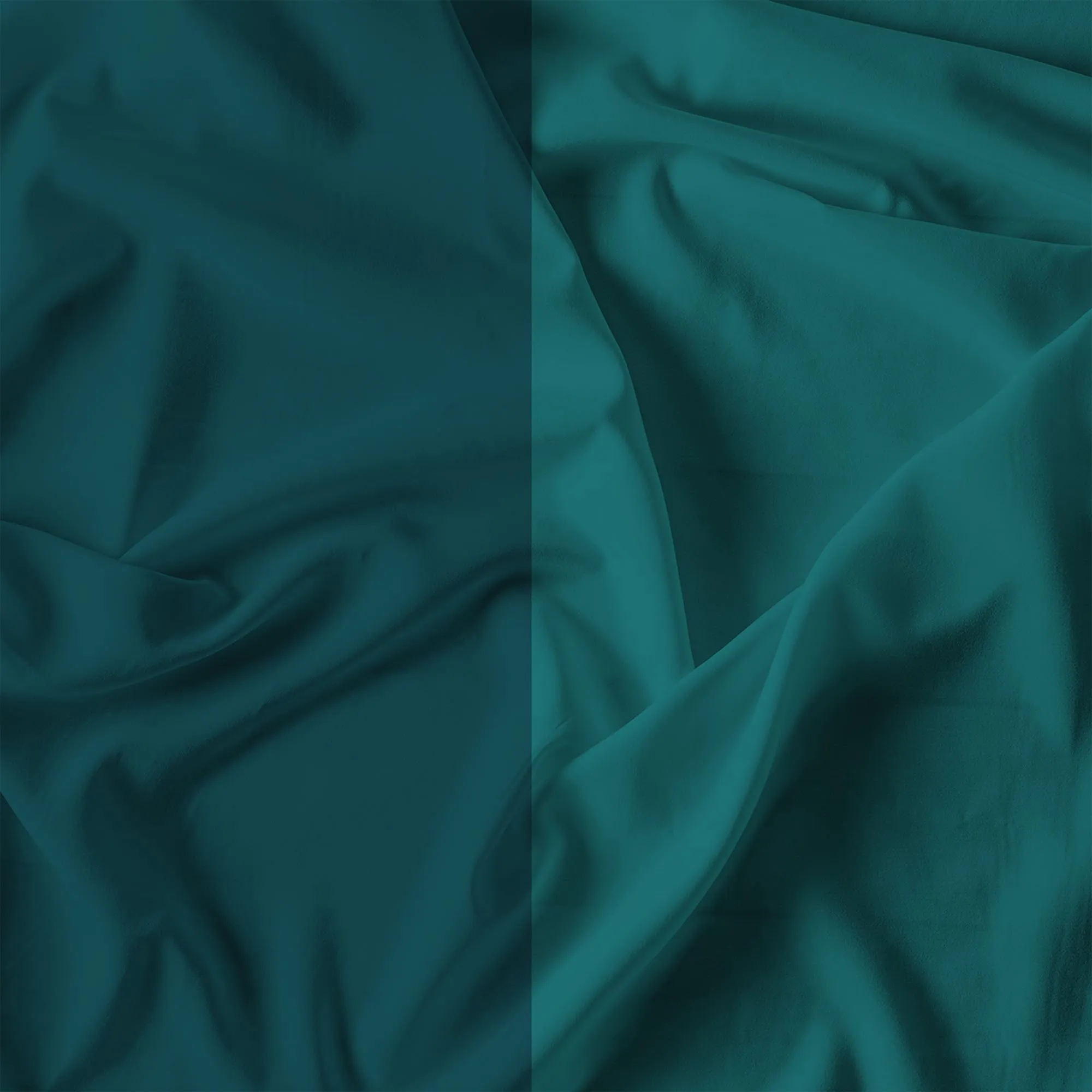 Italian Bed Linen 100% Cotton Duvet Cover Set, Petrol/Bottle Green, Piazza e Mezza - immagine 12