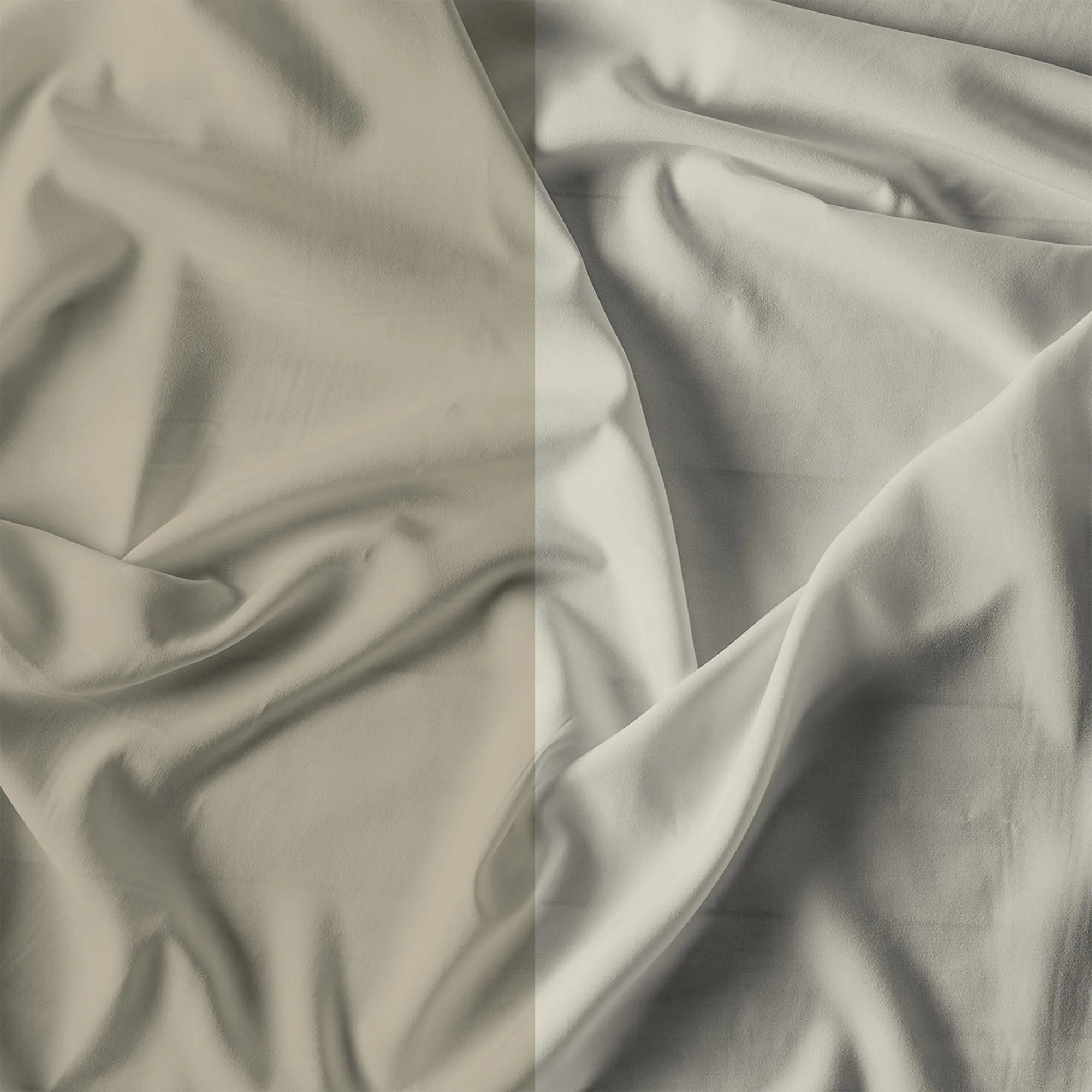 Italian Bed Linen Set Copripiumino 100% Cotone, 200x200 cm, Piazza e Mezza, Tortora/Panna - immagine 11