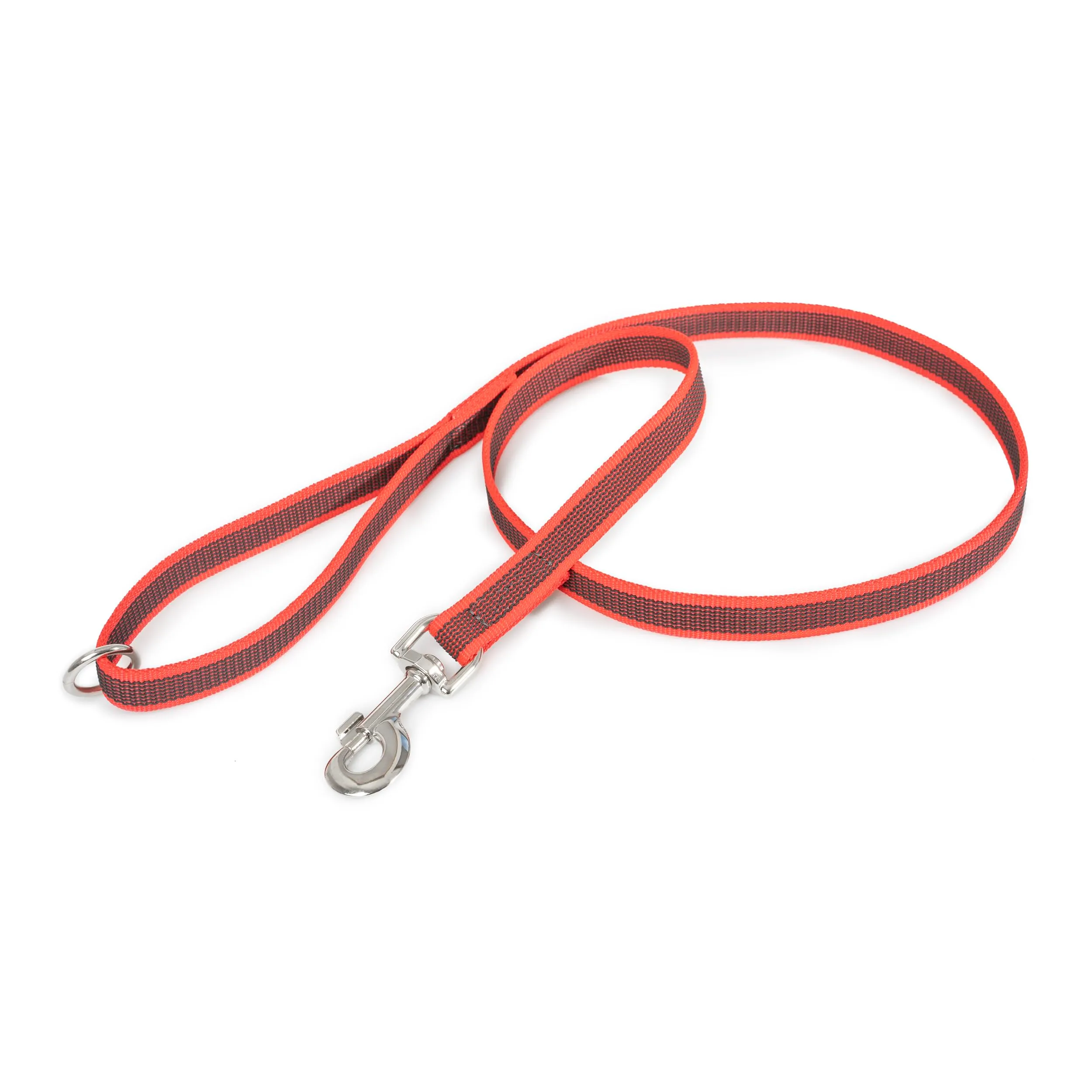 Julius-K9 Color & Gray Super Presa Guinzaglio Con Manico e Anello O, 20 mm x 1.2 m, Rosso - immagine 4