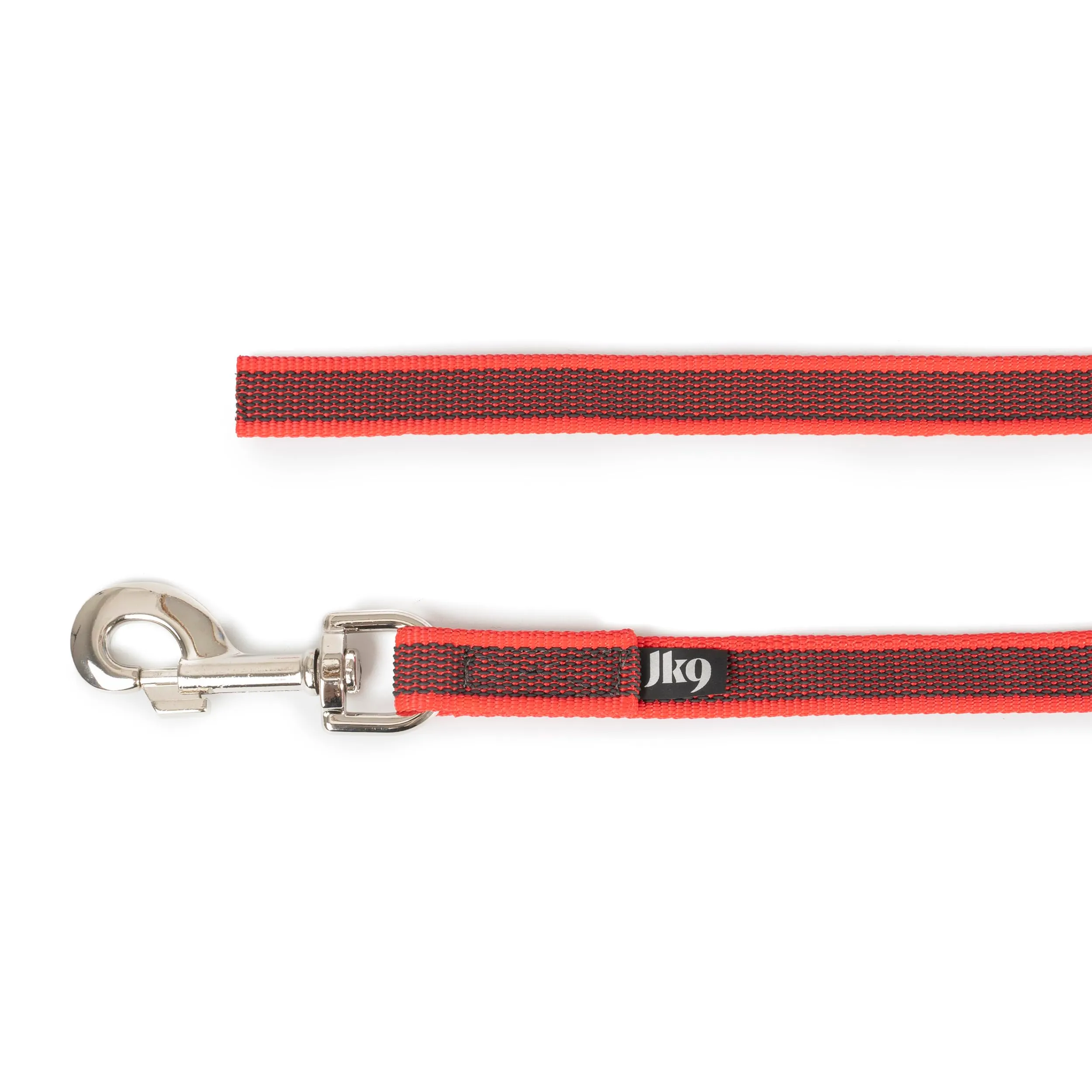 Julius-K9 Color & Gray Super Presa Guinzaglio Senza Manico, 20 mm x 3 m, Rosso - immagine 4