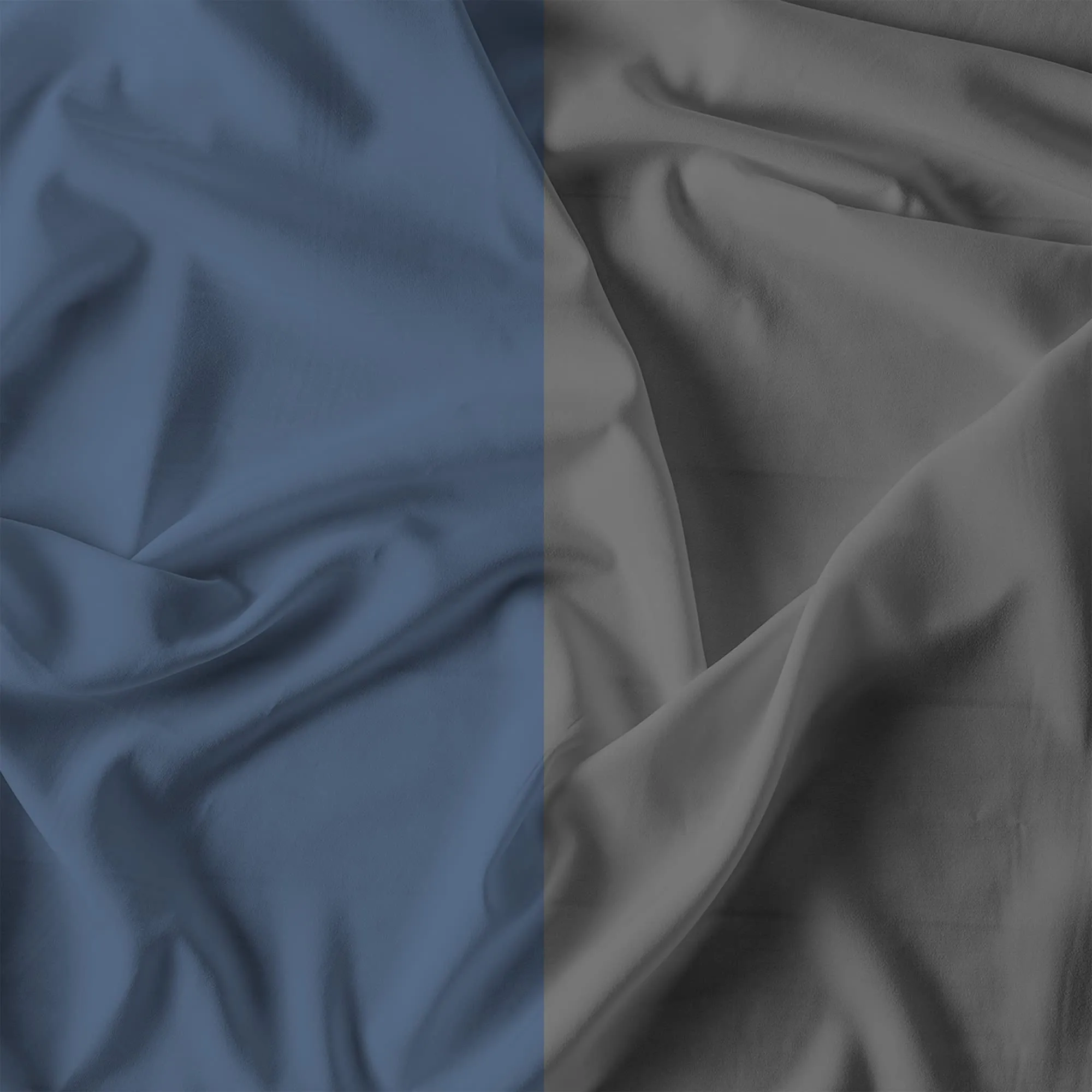 Italian Bed Linen Set Copripiumino 100% Cotone Natural Color, Sacco Piumone 150x200 cm con Doppia Patella e Federa, Singolo, Avio/Grigio Scuro - immagine 12