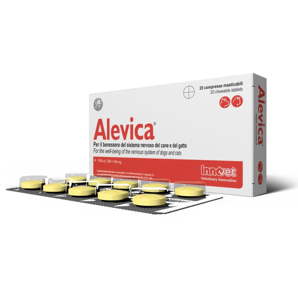 Innovet Alevica PEA-q Compresse Masticabili per Cani e Gatti, 20 compresse - immagine 1