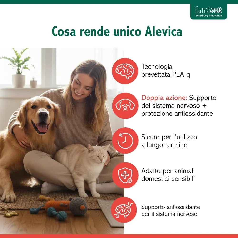 Innovet Alevica PEA-q Compresse Masticabili per Cani e Gatti, 20 compresse - immagine 4