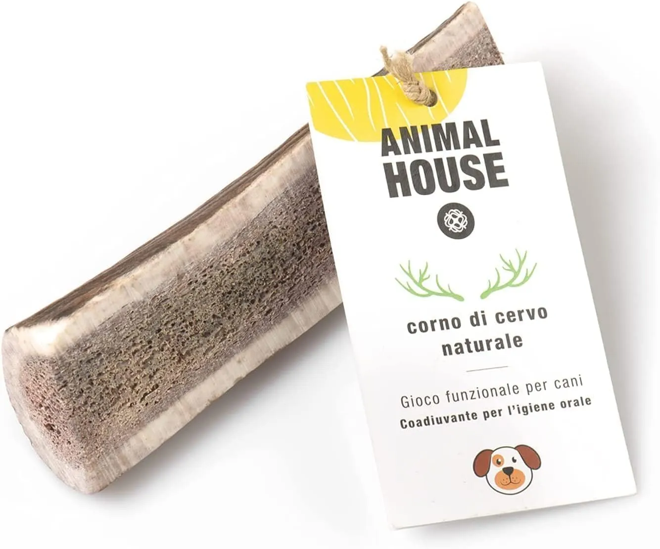 Animal House Corna di Cervo Premium per Cani Sezionate, 100% Naturali, XL - immagine 1