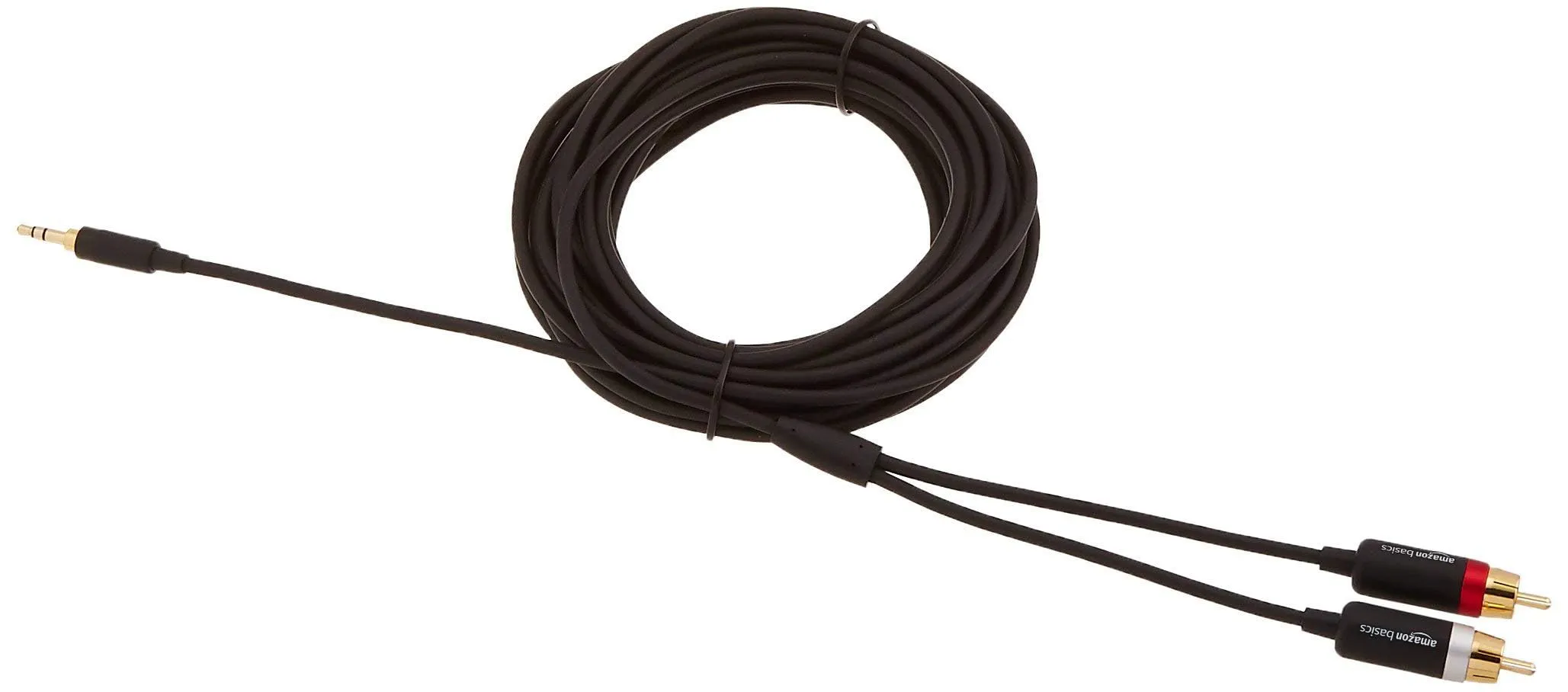 Amazon Basics Cavo Adattatore da Aux 3,5 mm a 2 RCA, 7.6 m, Nero - immagine 6