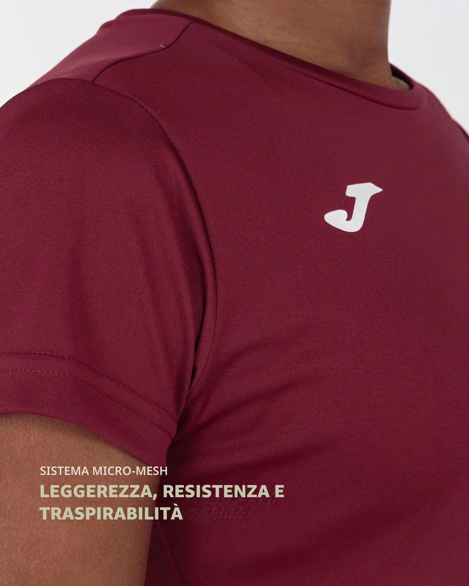 Joma Combi W M/C Women's Short Sleeve T-Shirt, Bordeaux, XS - immagine 4
