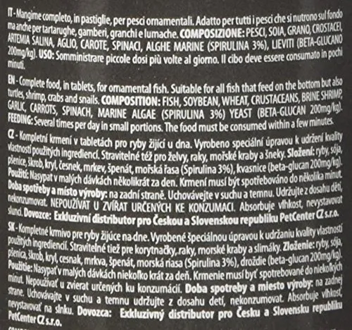 Haquoss Tablet Mix Mangime in Pastiglie affondanti per Pesci Pulitori da Fondo e Vetro, 36 g - immagine 5