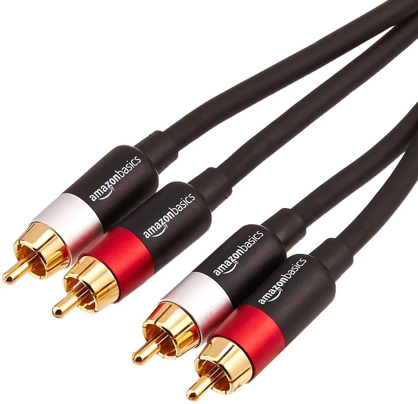 Amazon Basics Cavo Audio RCA, 1.22 m, Nero - immagine 1