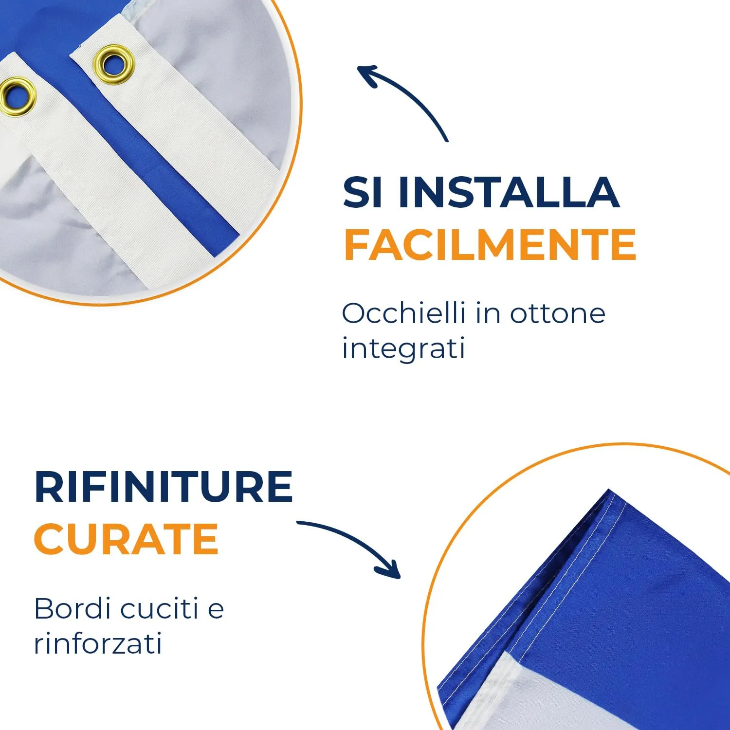 AZ FLAG Bandiera Finlandia 150x90 cm Poliestere Leggero con 2 Occhielli - immagine 4