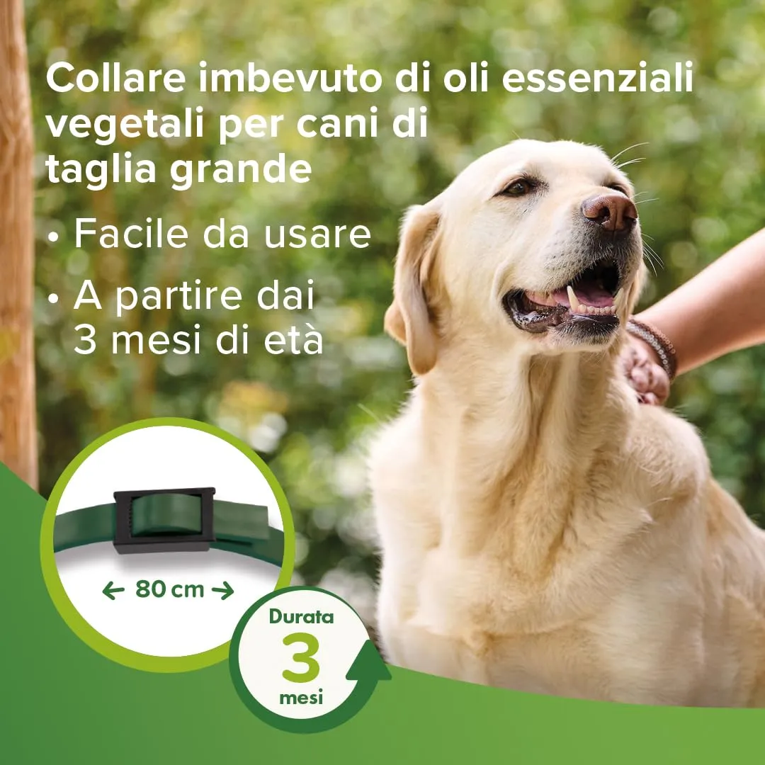 Beaphar Protezione Naturale, Collare Scudo Regolabile per Cane Grande con Olio di Neem, 80 cm - immagine 4
