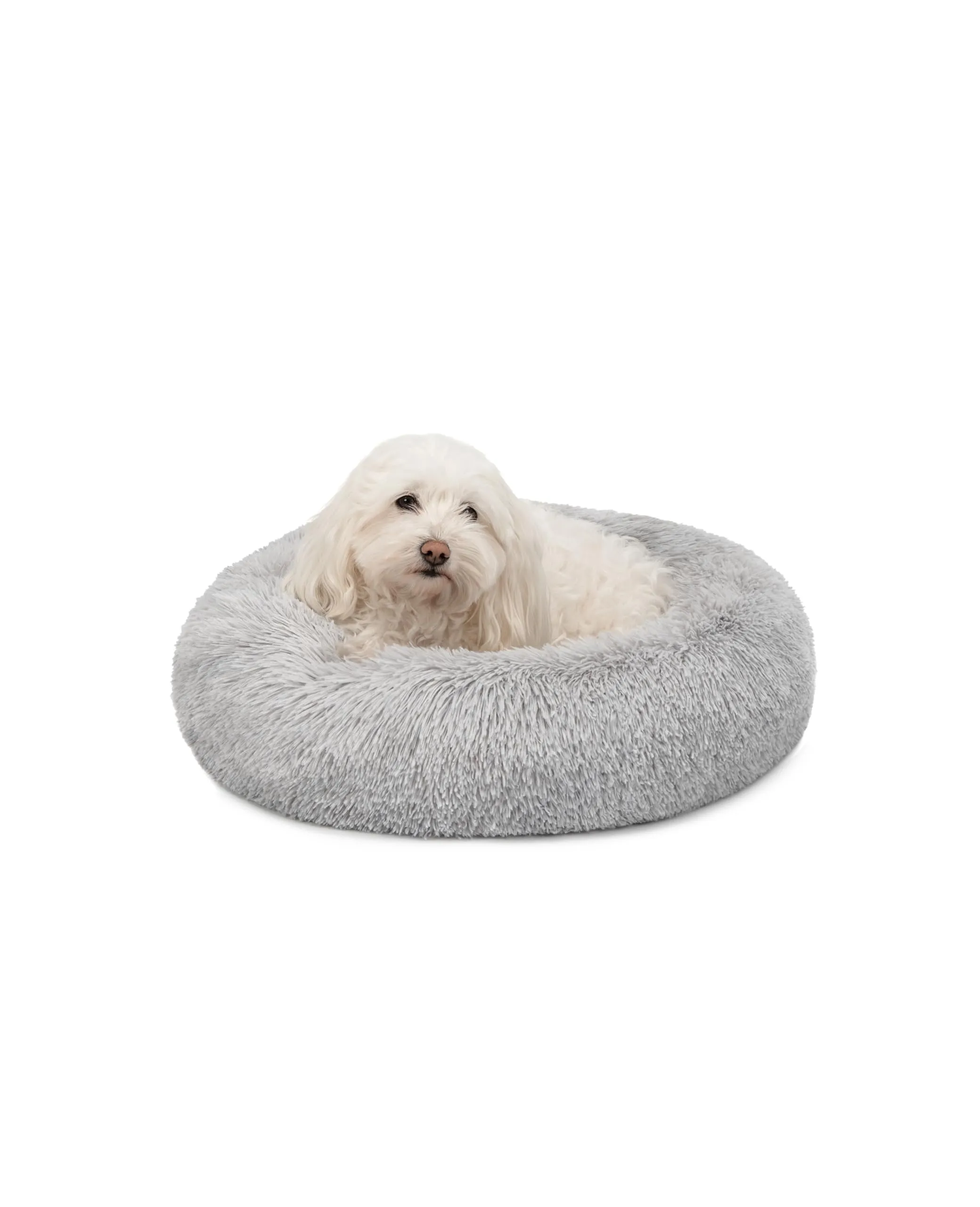 lionto Cuccia Ciambella per Cani e Gatti, Ø 50 cm, Grigio Chiaro - immagine 1