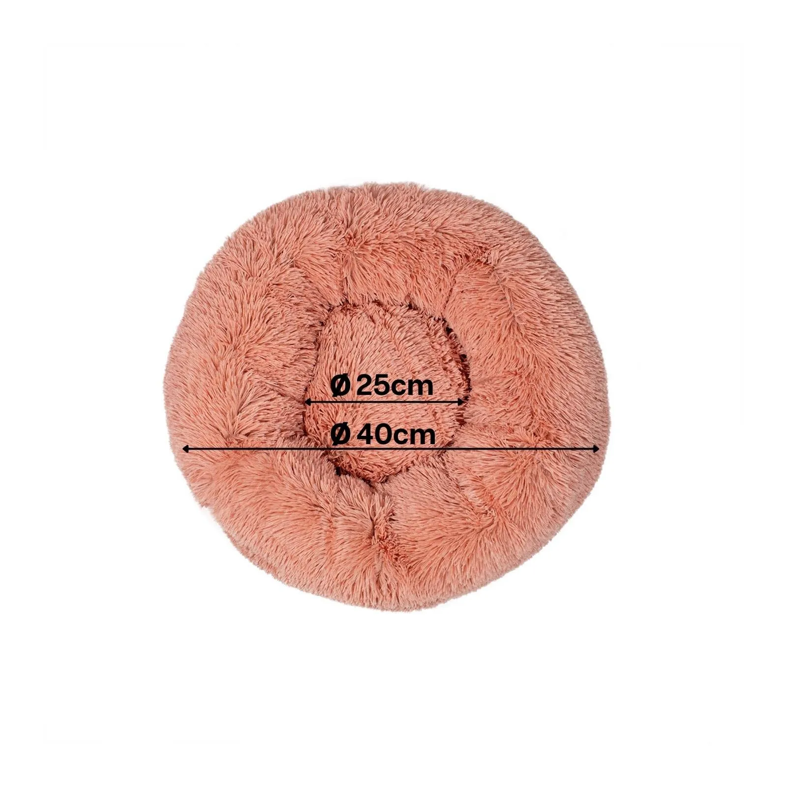 lionto Cuccia Ciambella per Cani e Gatti, Rotonda, Ø 40 cm, Rosa - immagine 6