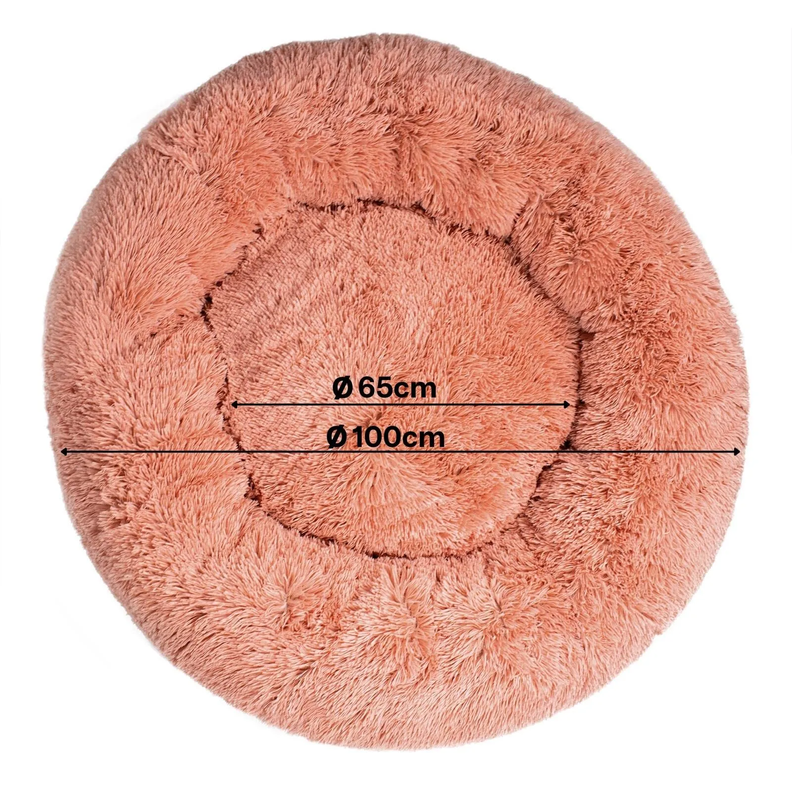 lionto Cuccia Ciambella per Cani e Gatti, Rotonda, 100 cm, Rosa - immagine 6