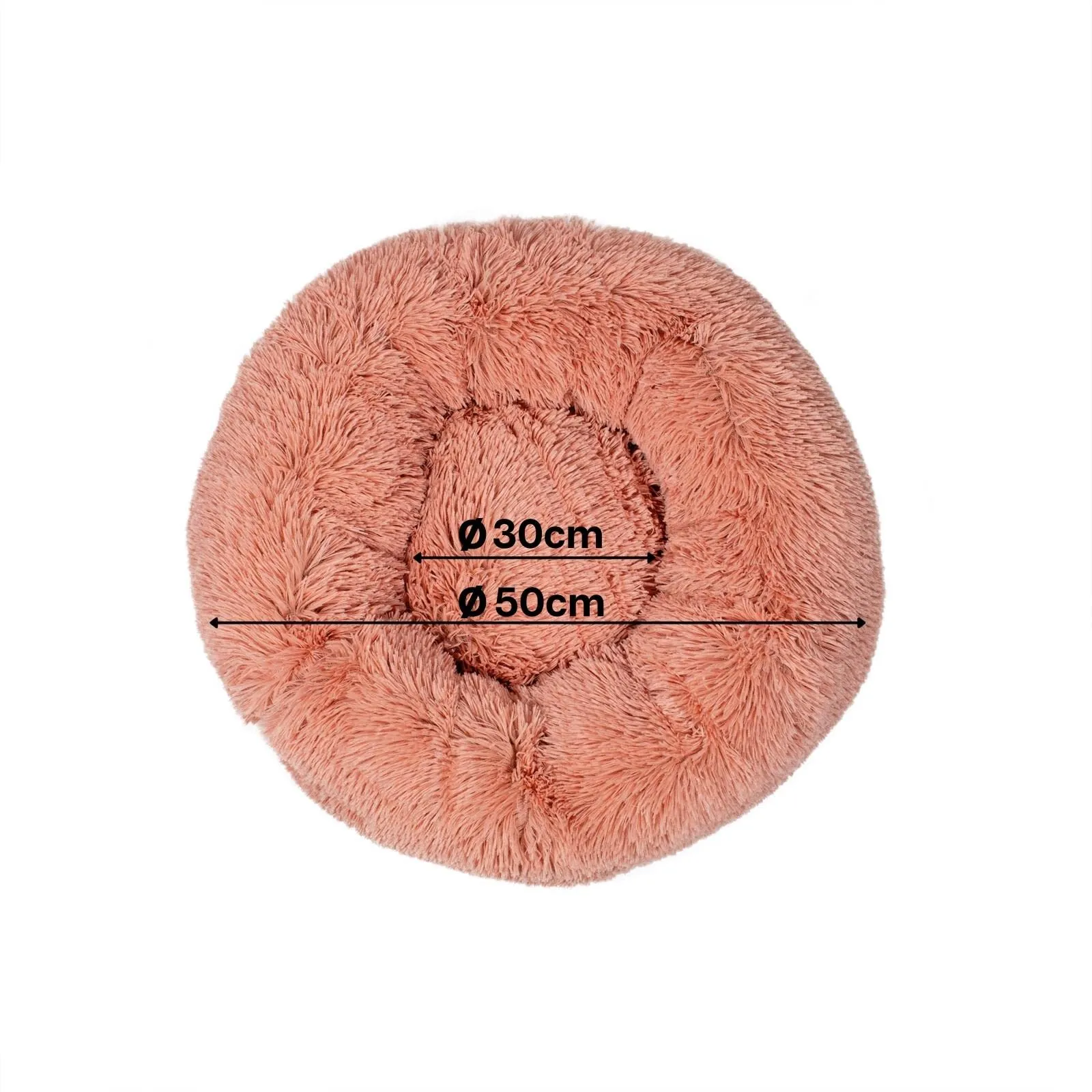 lionto Cuccia Ciambella per Cani e Gatti, Rotonda, Ø 50 cm, Rosa - immagine 6