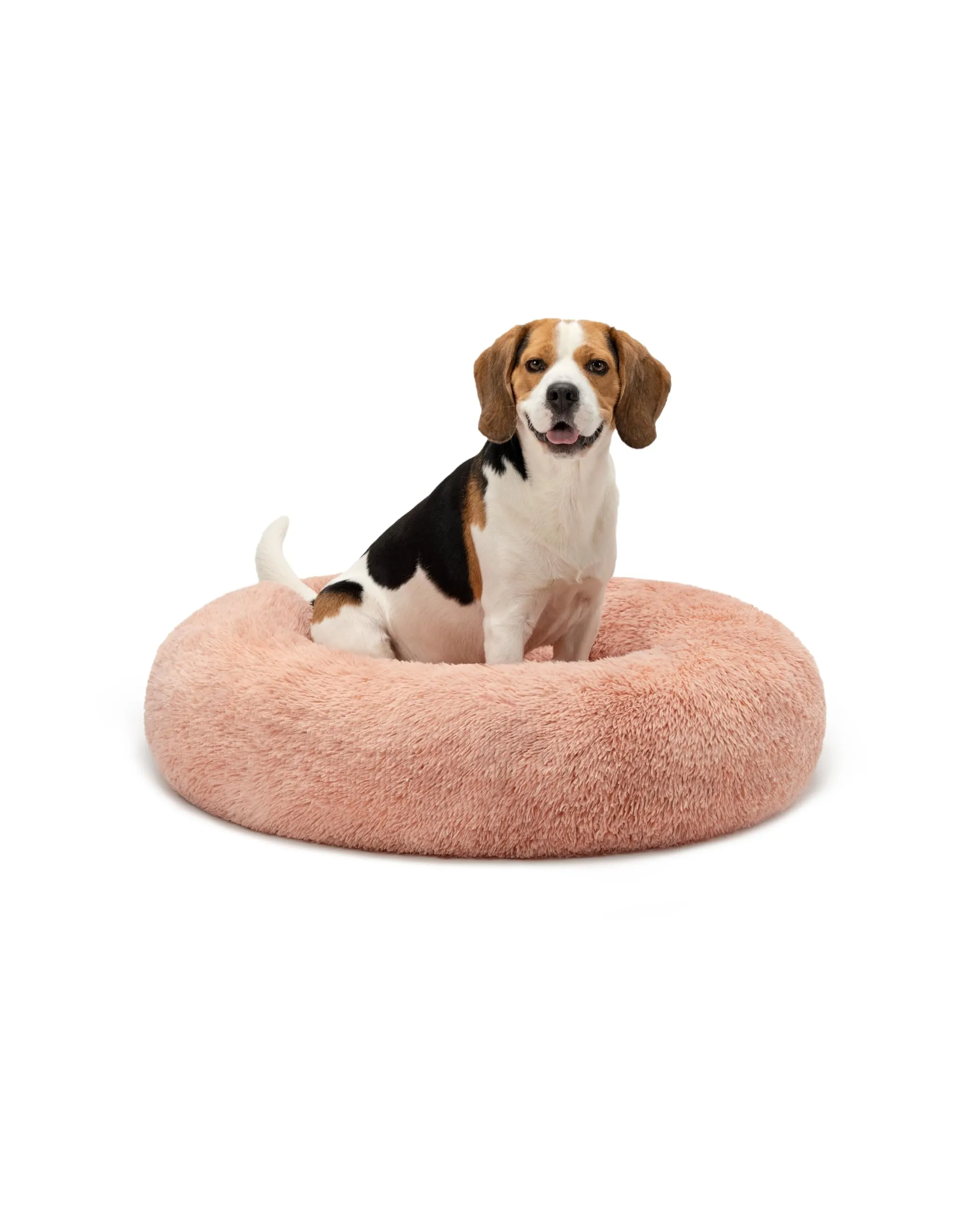 lionto Cuccia Ciambella per Cani e Gatti, Rotonda, Ø 80 cm, Rosa - immagine 1