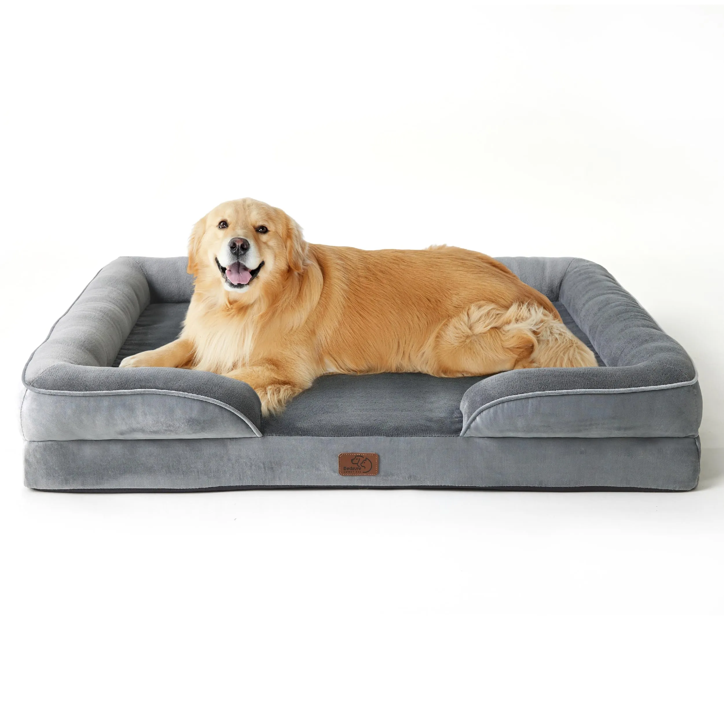 Bedsure Cuccia Ortopedica Lavabile per Cani XXL, 122x89cm, Grigio - immagine 1