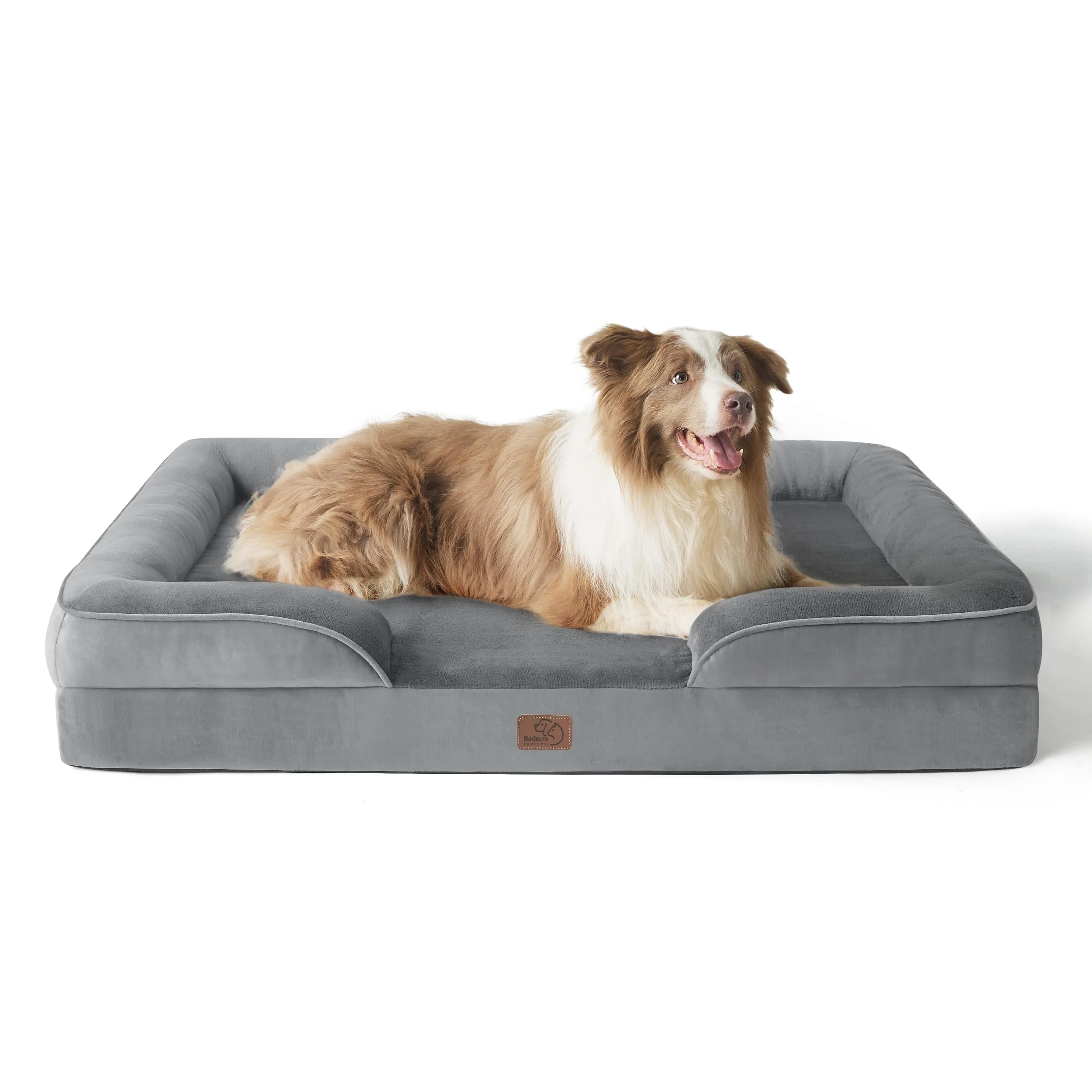 Bedsure Cuccia Ortopedica Lavabile per Cani Grandi, 97x71cm, Grigio - immagine 1