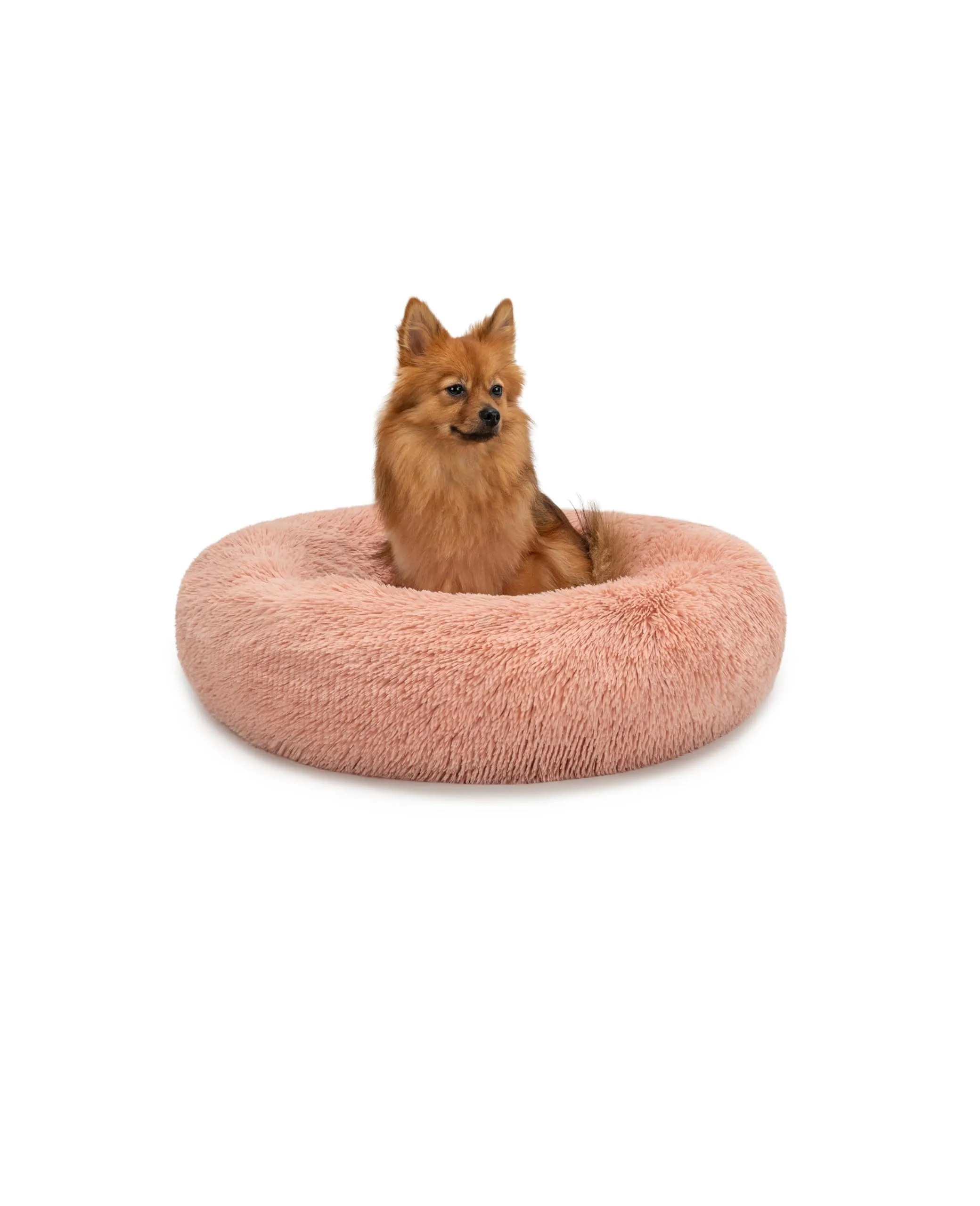 lionto Cuccia Ciambella per Cani e Gatti, Rotonda, Ø 60 cm, Rosa - immagine 1