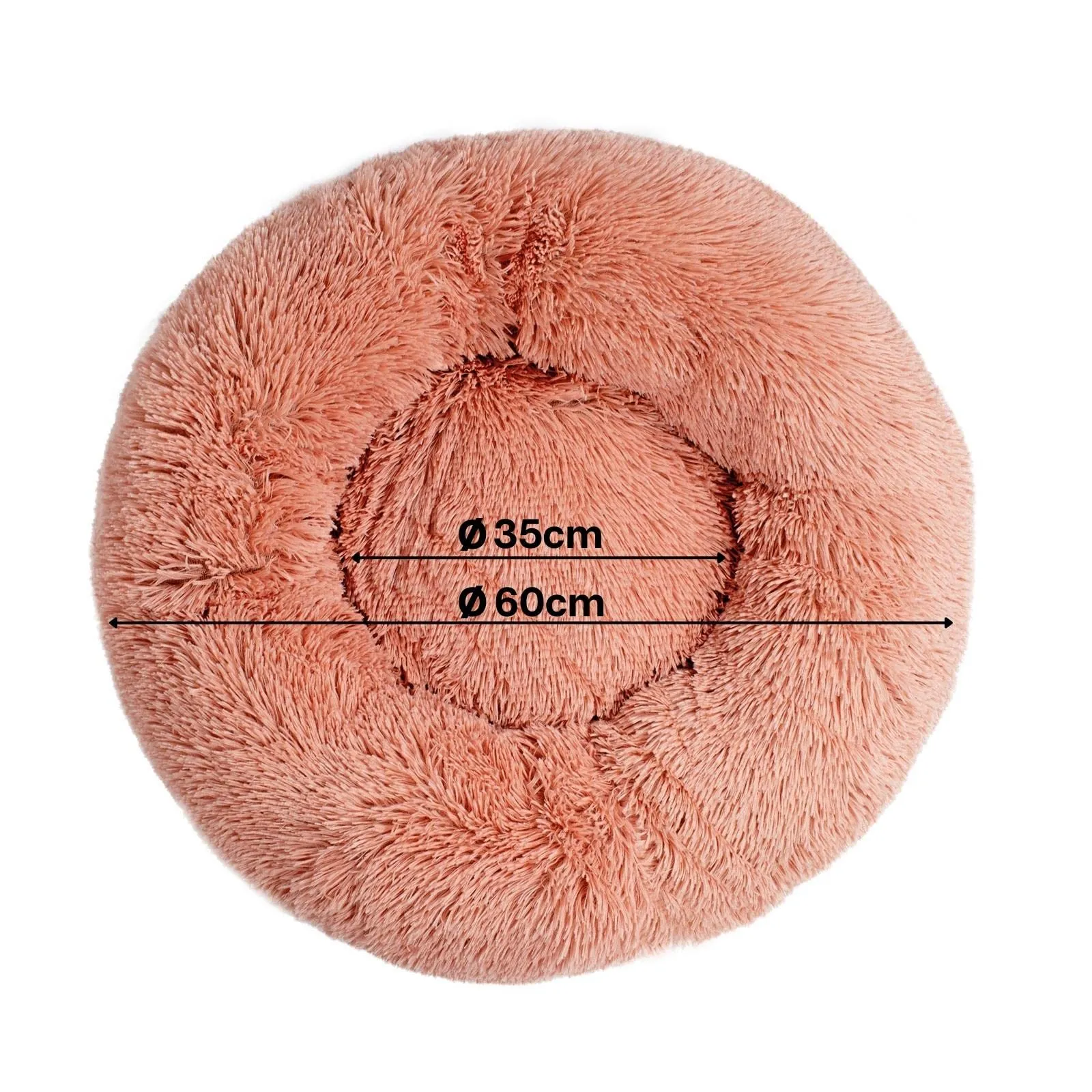 lionto Cuccia Ciambella per Cani e Gatti, Rotonda, Ø 60 cm, Rosa - immagine 6