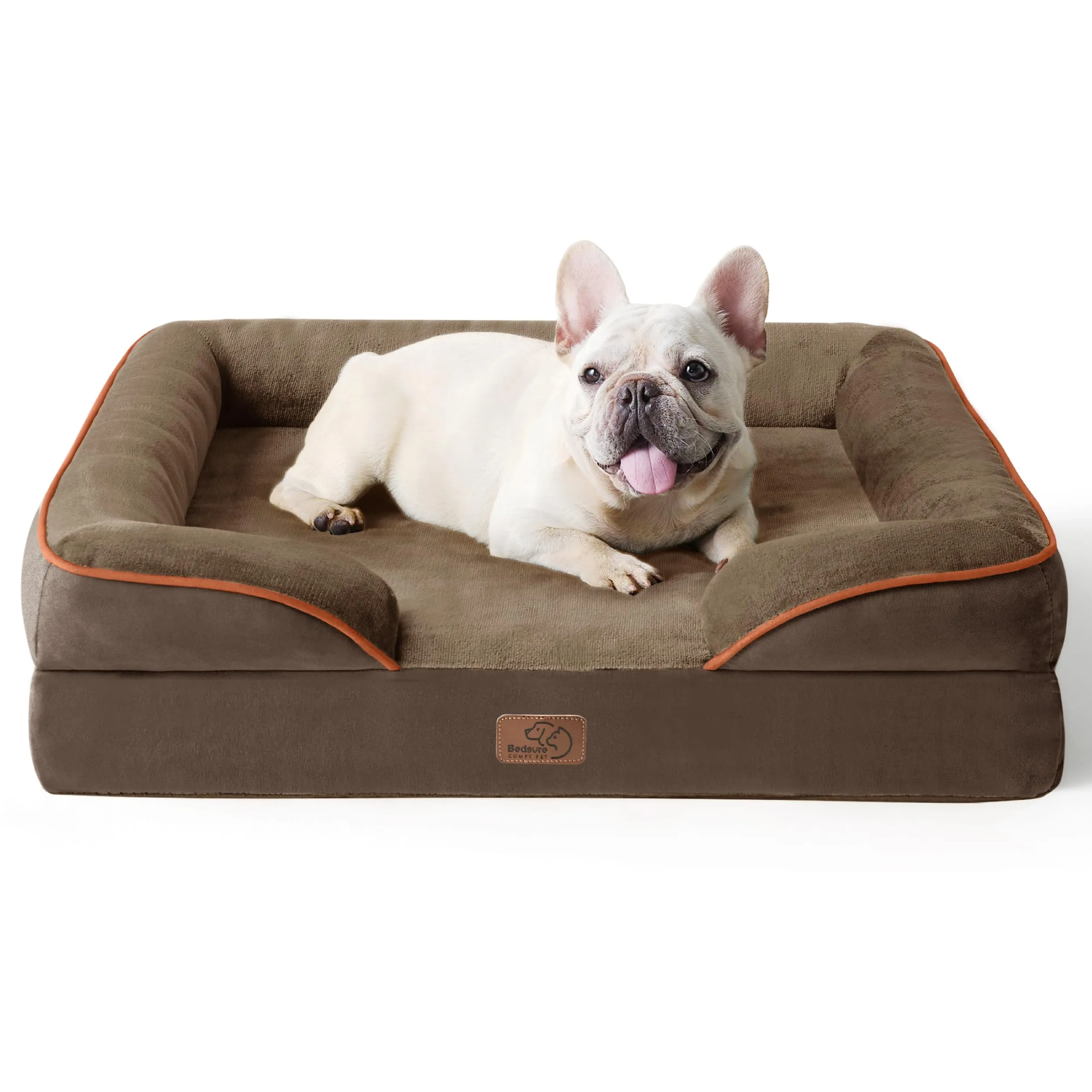 Bedsure Cuccia Ortopedica Lavabile per Cani Piccoli, 71x58cm, Marrone - immagine 1