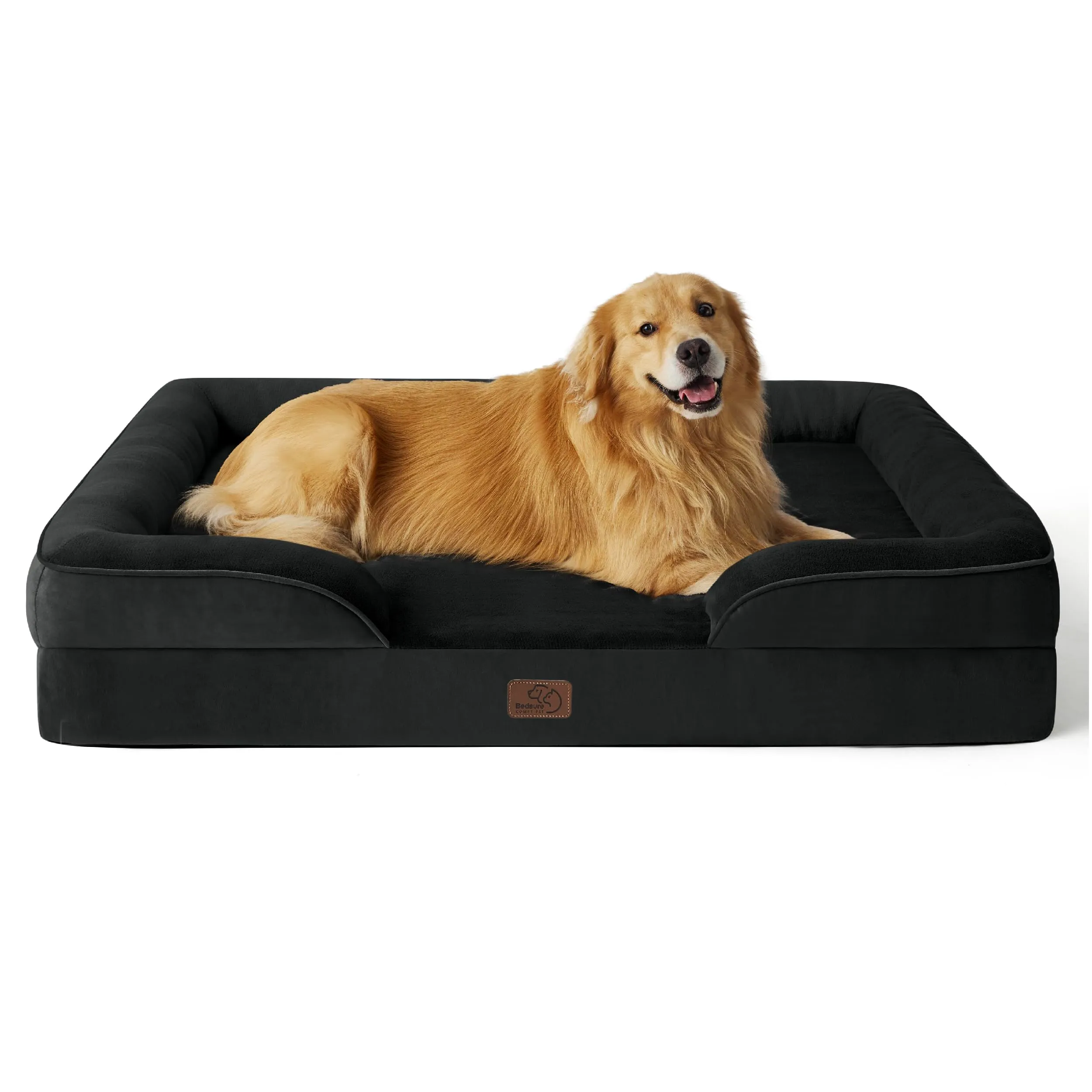 Bedsure Cuccia Ortopedica Lavabile per Cani XXL, 122x89cm, Nero - immagine 1