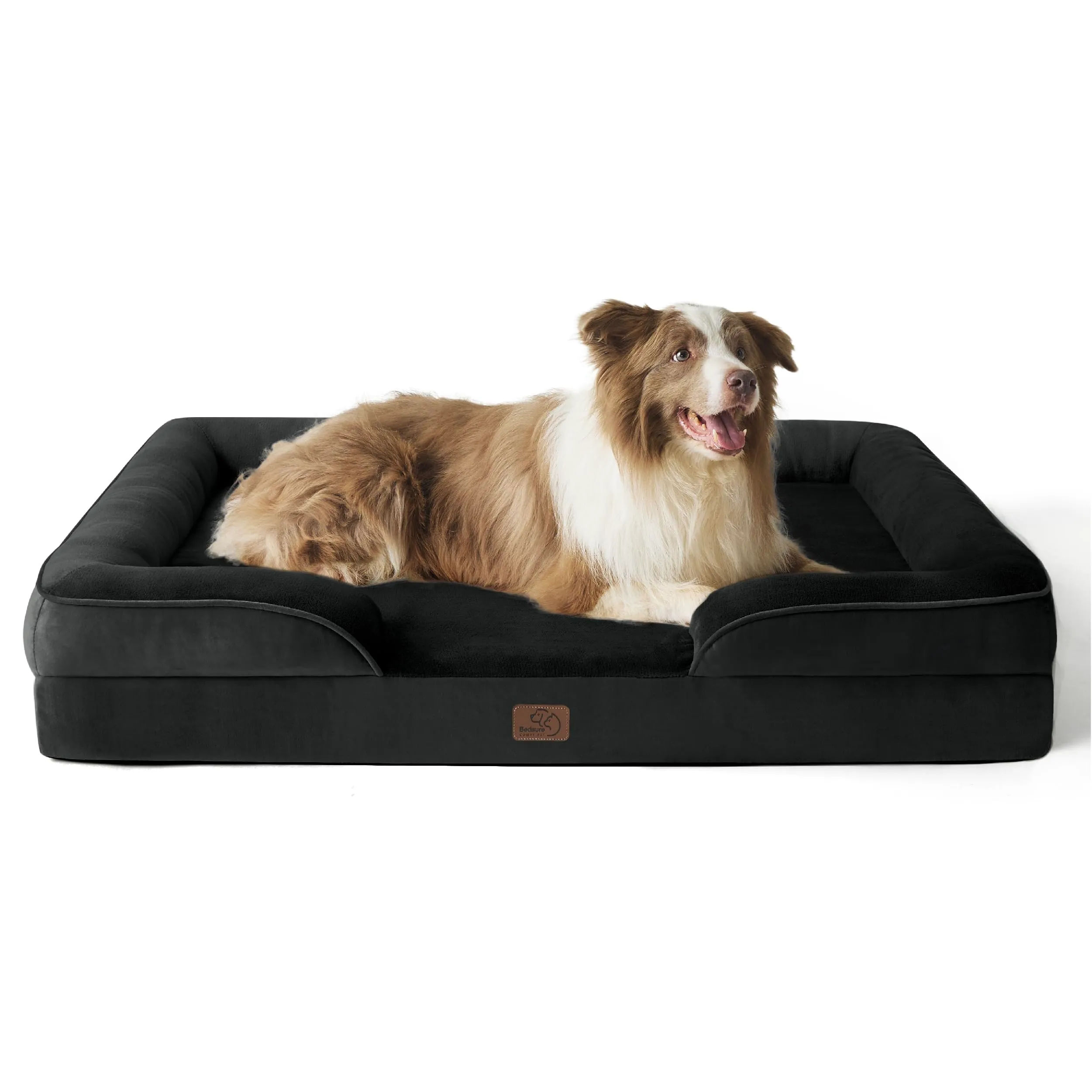 Bedsure Cuccia Ortopedica Lavabile per Cani Grandi, 97x71cm, Nero - immagine 1