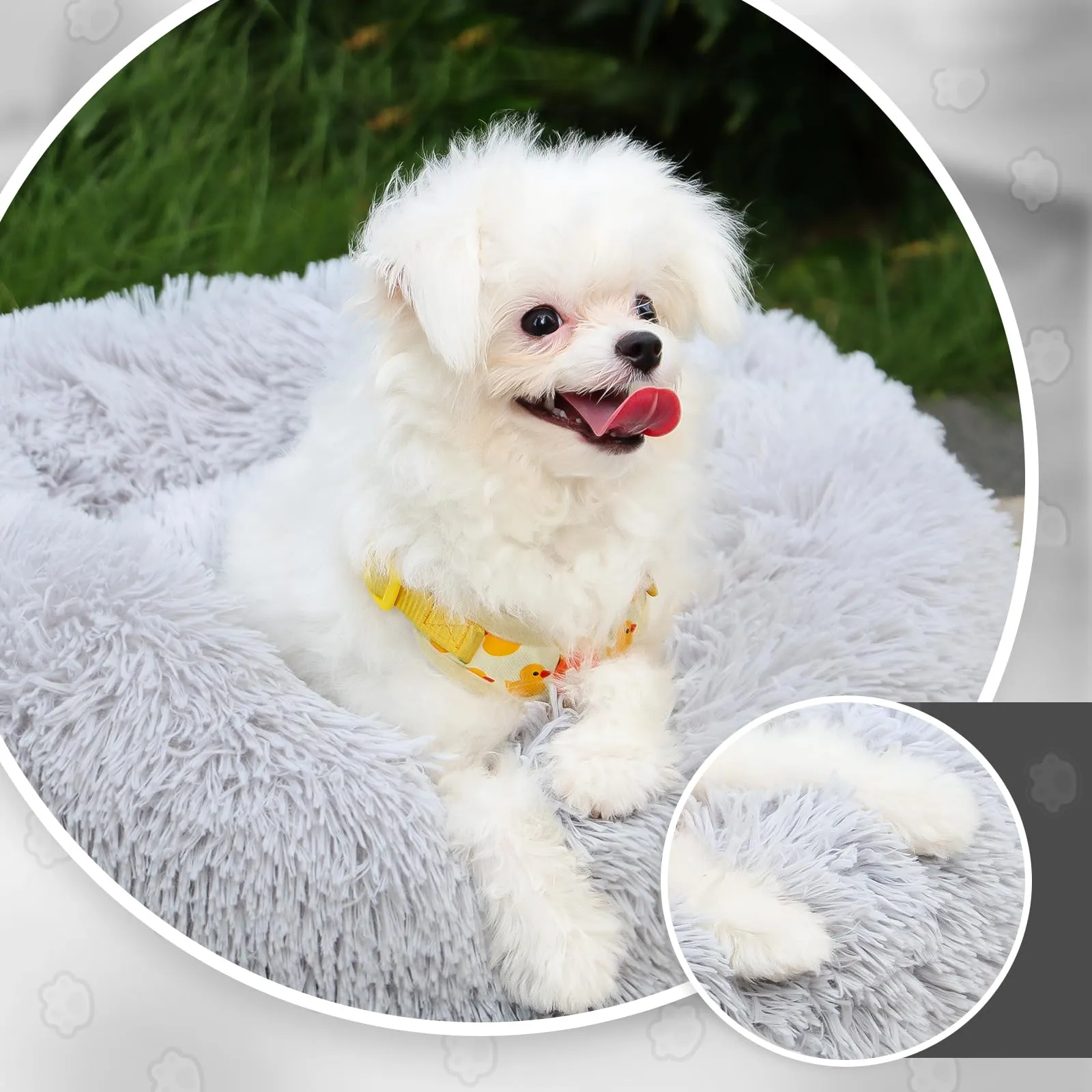 MDDK DY Cuccia Cane Interno Rotonda 60 cm Lavabile fino a 10 kg - immagine 2