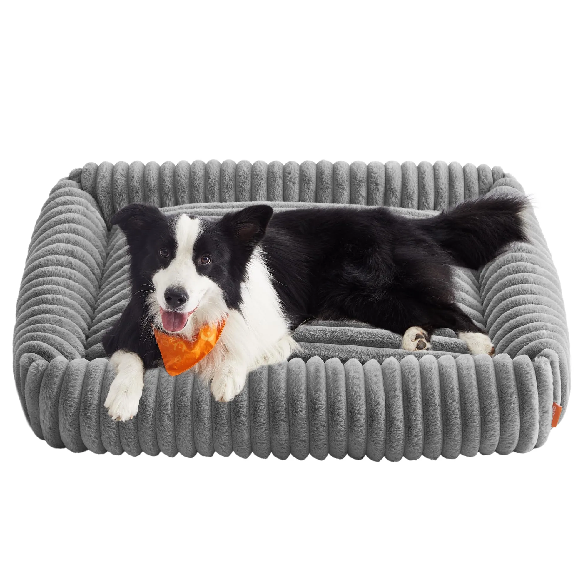 Feandrea Cuccia Ortopedica per Cani di Taglia Grande, Grigio Tortora, 106 x 75 x 20 cm - immagine 1