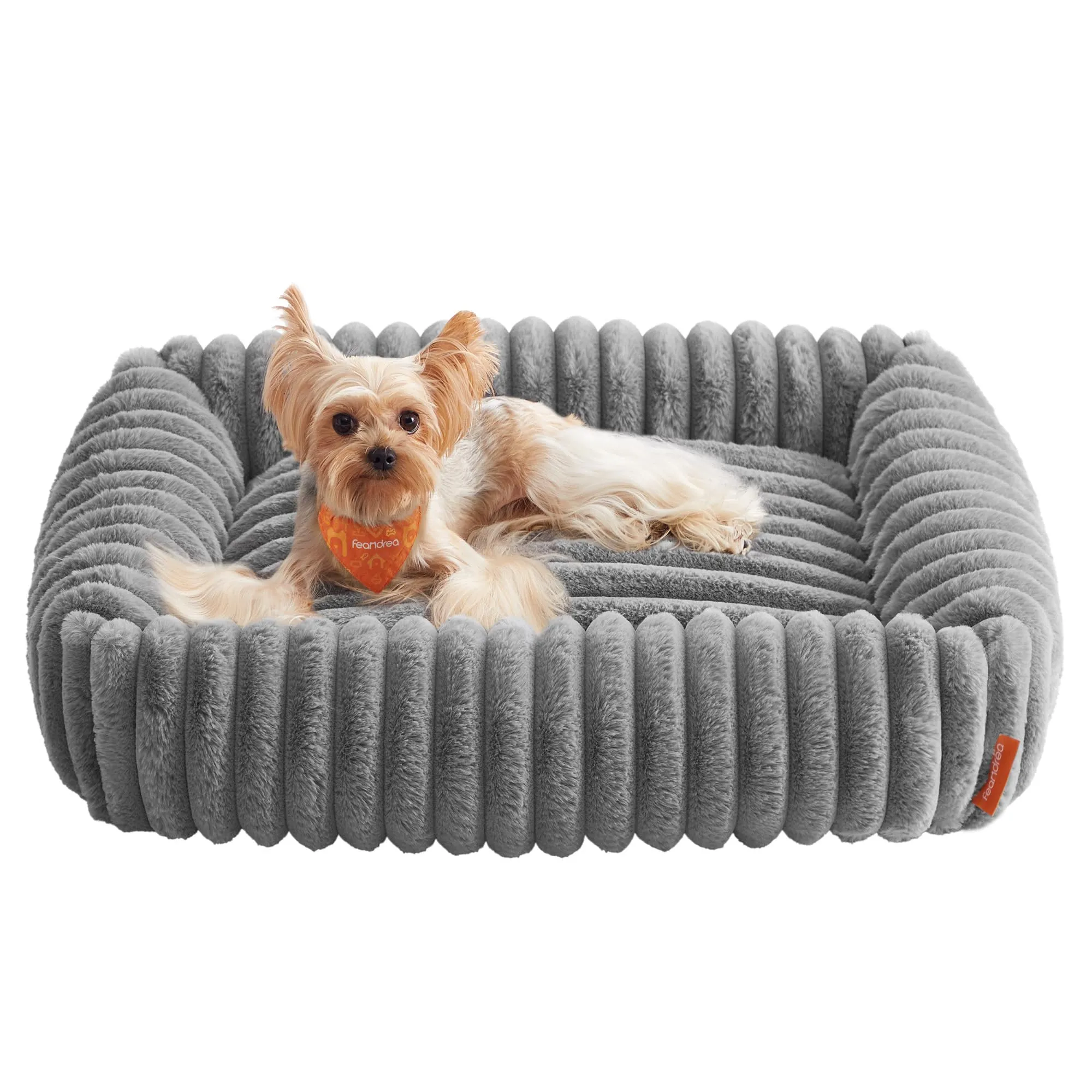 Feandrea Cuccia per Cani di Taglia Media, Lettino Ortopedico, Grigio Tortora, 71 x 55 x 18 cm - immagine 1