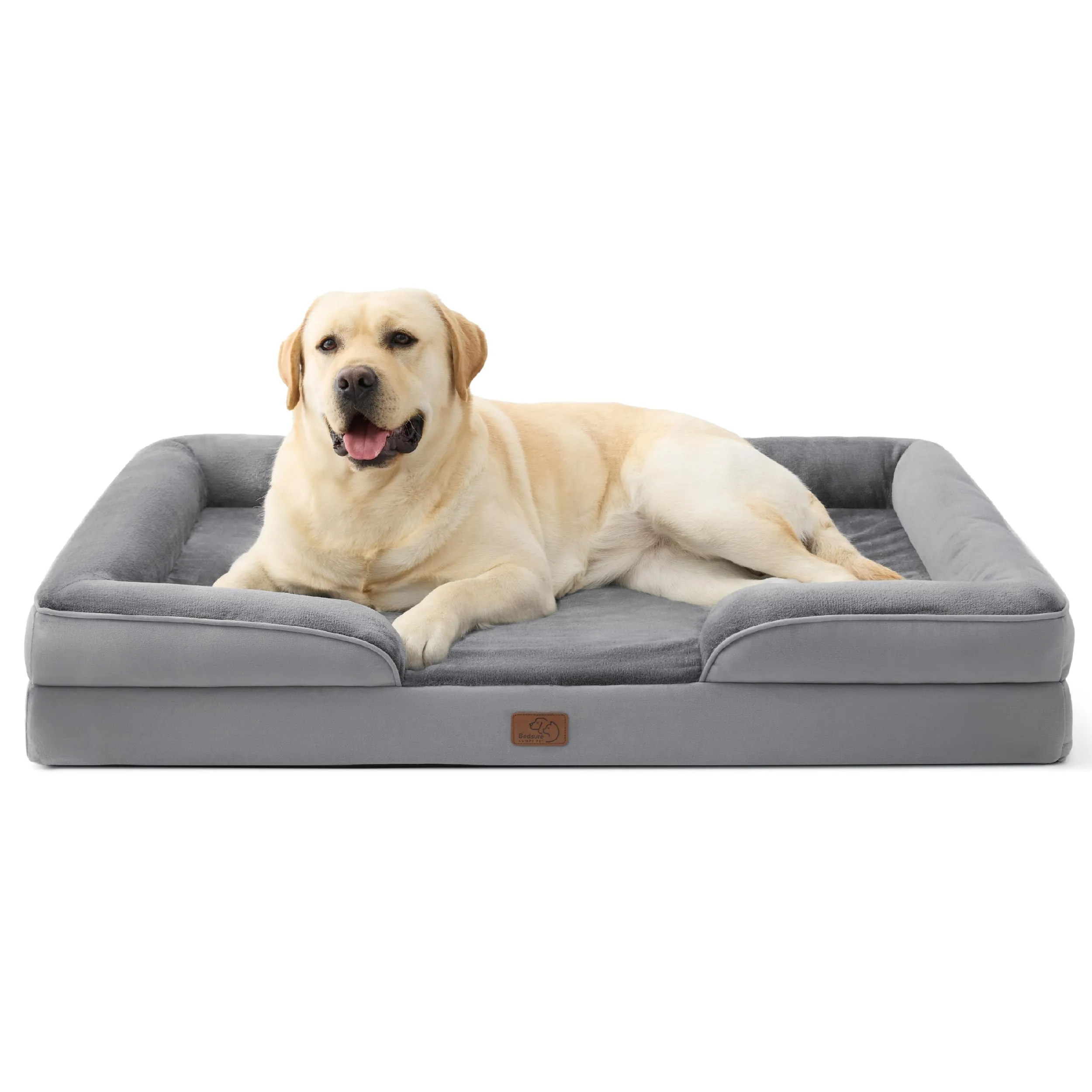 Bedsure Cuccia Ortopedica Lavabile per Cani Grandi, 114x81cm, Grigio - immagine 1