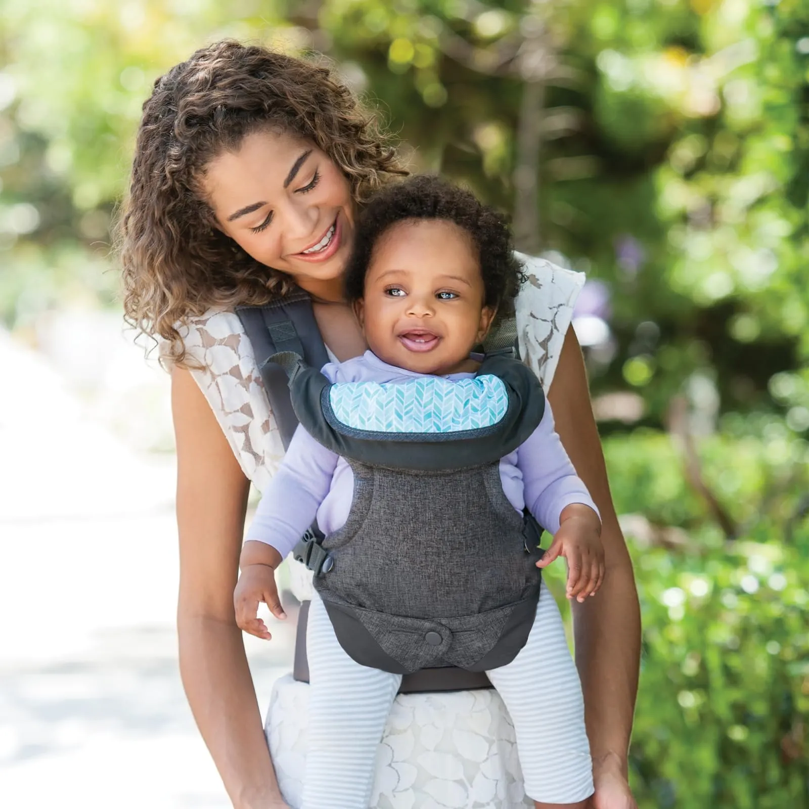 Infantino Flip Advanced Marsupio 4-in-1 con Bavaglino, Grigio - immagine 6