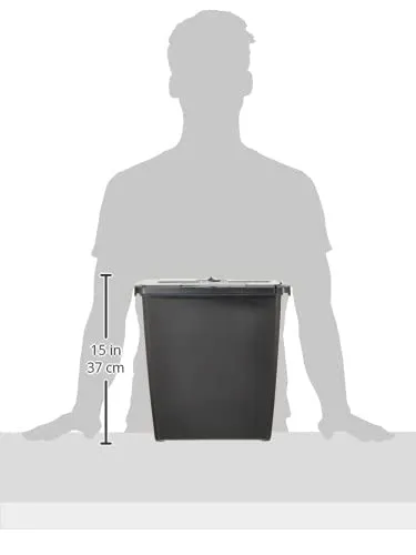 Amazon Basics Distruggidocumenti a Strisce 7-8 Fogli, Nero - immagine 9