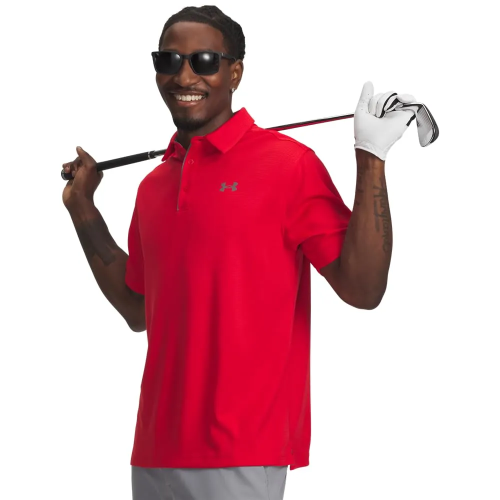 Under Armour Tech Polo Uomo, Rosso (Red/Graphite 600), 3XL - immagine 3