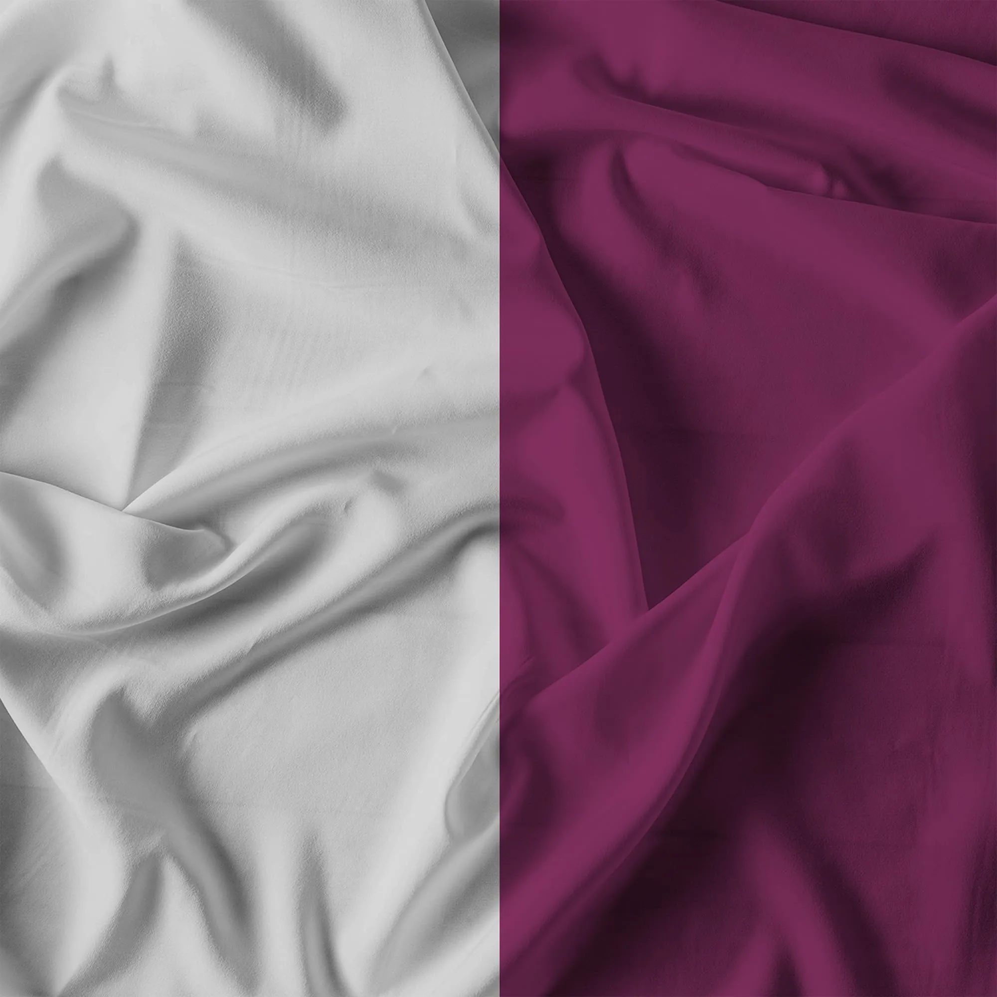 Italian Bed Linen Set Copripiumino 100% Cotone Natural Color, Matrimoniale, 250x200 cm, Fucsia/Grigio Chiaro - immagine 12