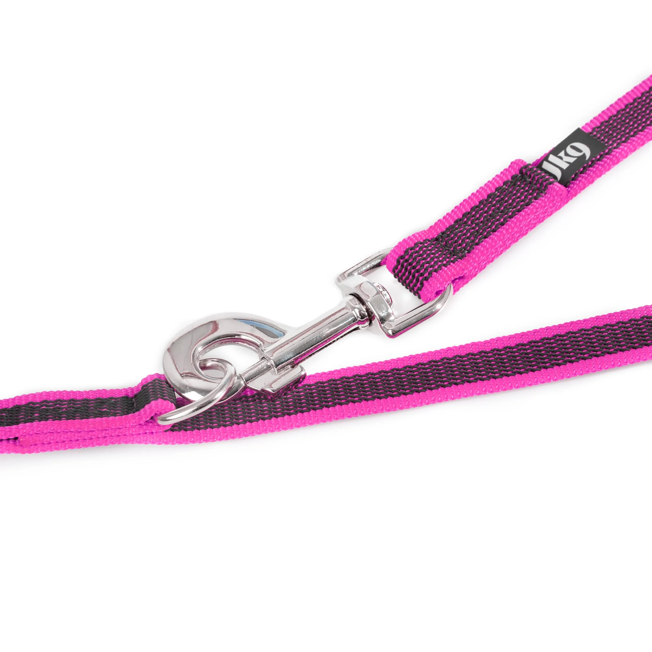 Julius-K9 Color & Gray Super Presa Guinzaglio Con Manico e Anello D, 20 mm x 1.8 m, Rosa - immagine 4