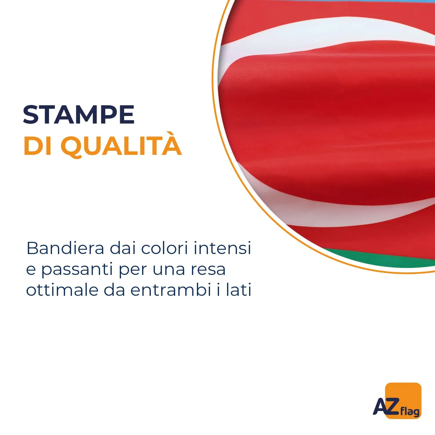 AZ FLAG Bandiera Azerbaigian 150x90 cm Poliestere Leggero con Occhielli - immagine 3