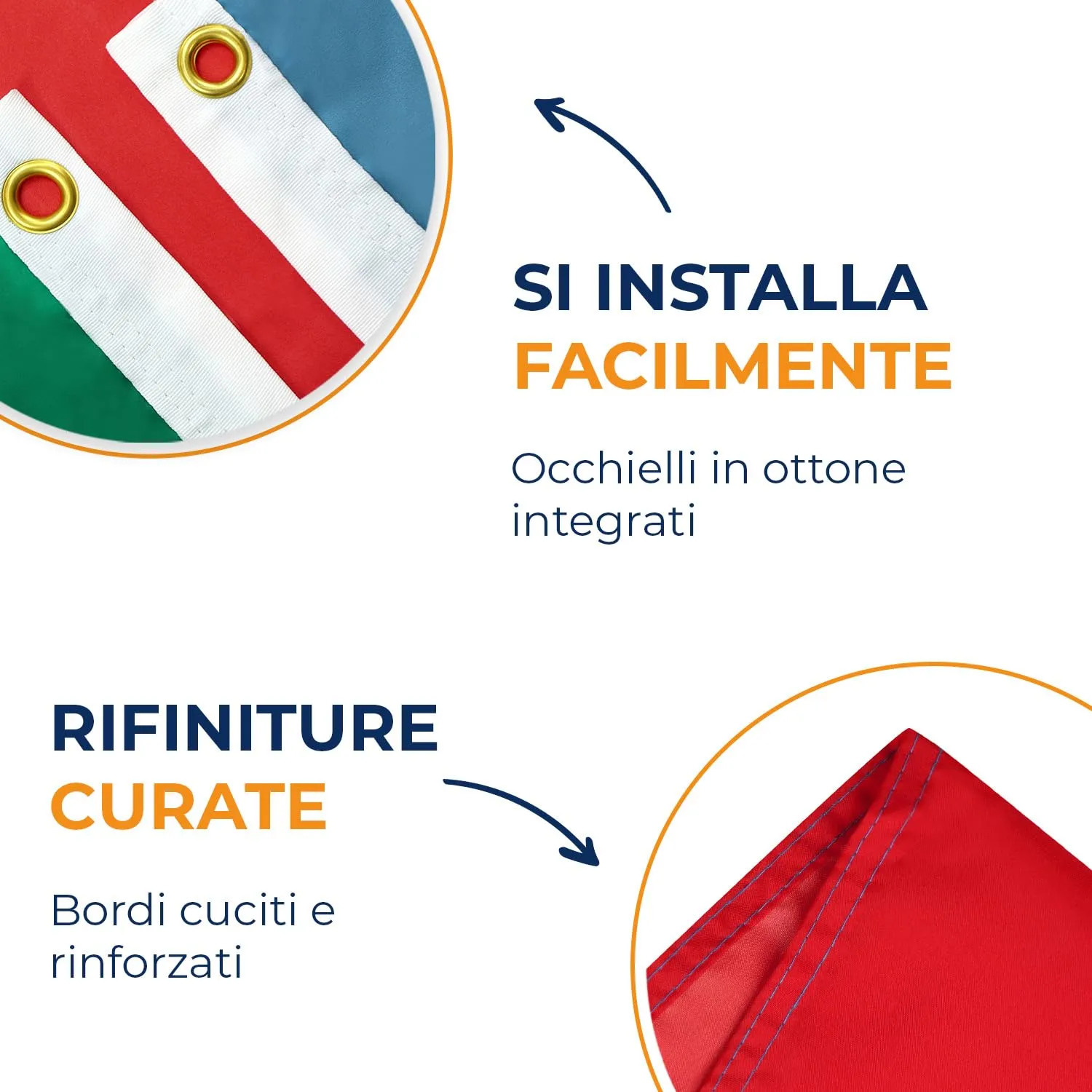 AZ FLAG Bandiera Azerbaigian 150x90 cm Poliestere Leggero con Occhielli - immagine 5