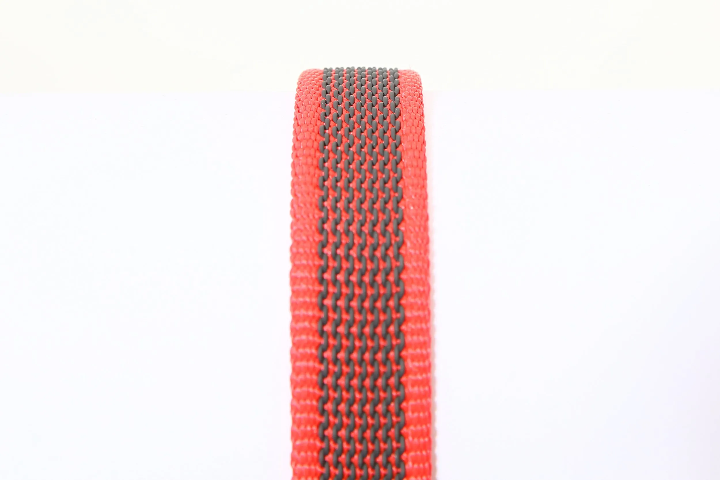 Julius-K9 Color & Gray Super Presa Guinzaglio Con Manico, 20 mm x 1.2 m, Rosso - immagine 2