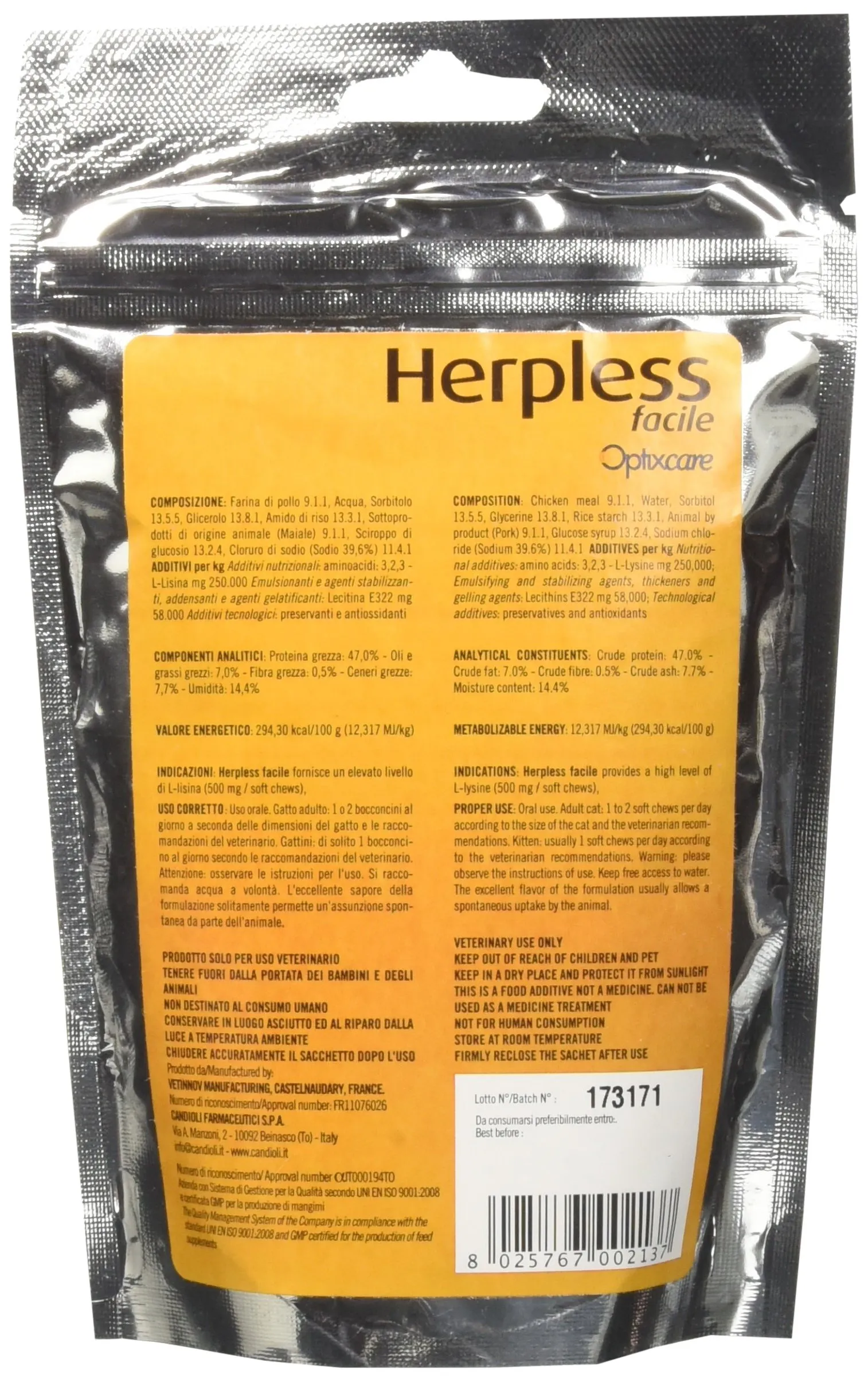 Candioli Herpless Facile Polvere 60 g - immagine 2