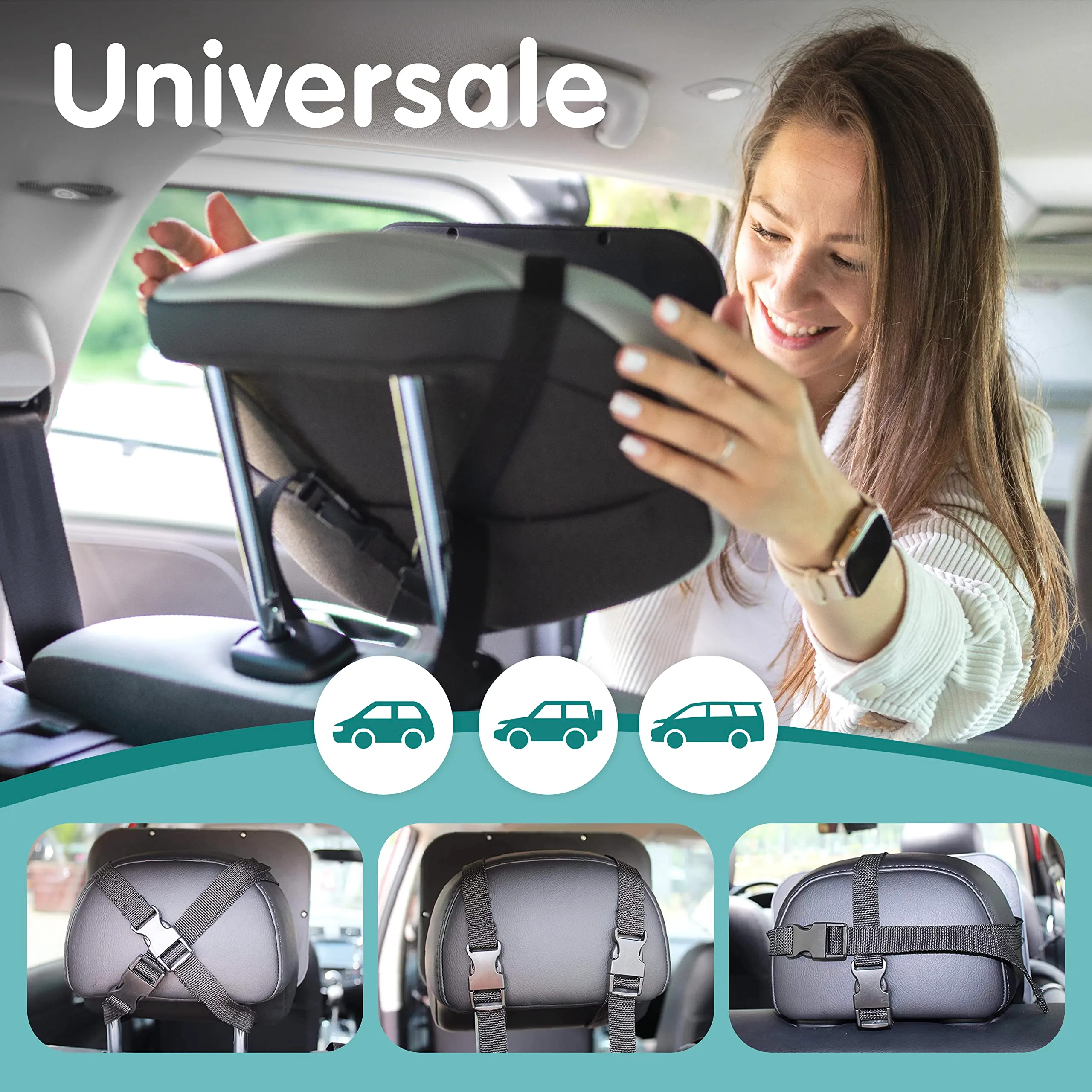 Onco Specchietto Auto Neonato Sedile Posteriore Infrangibile 360° - immagine 6