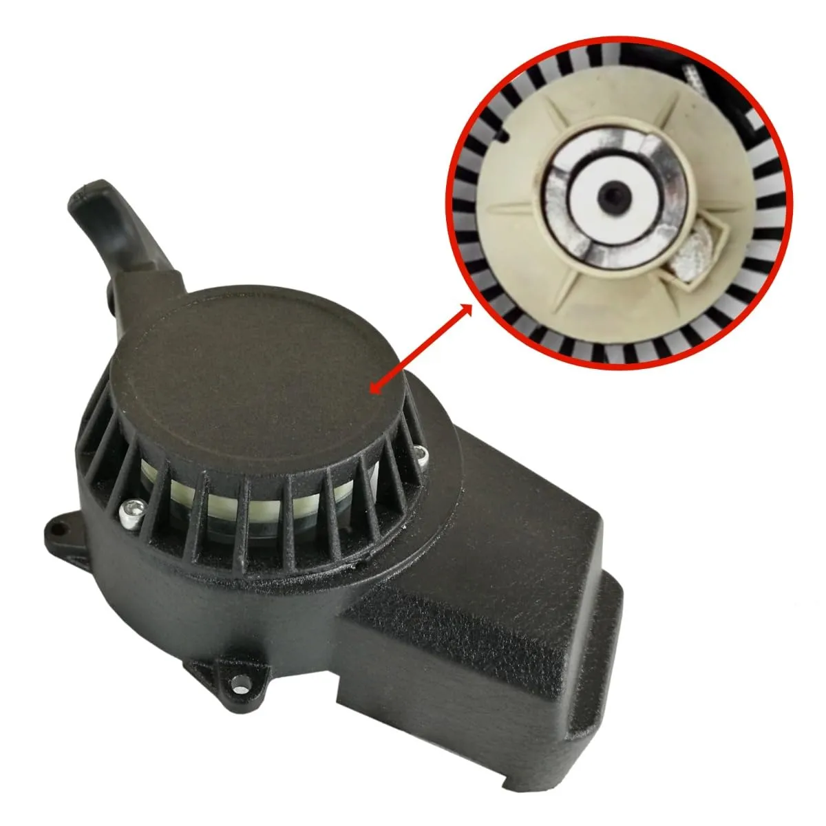 STI Avviamento Accensione Modello Standard Strappo in Alluminio per Minimoto Minicross Quad Raffreddati ad Aria Versione 1 - immagine 1