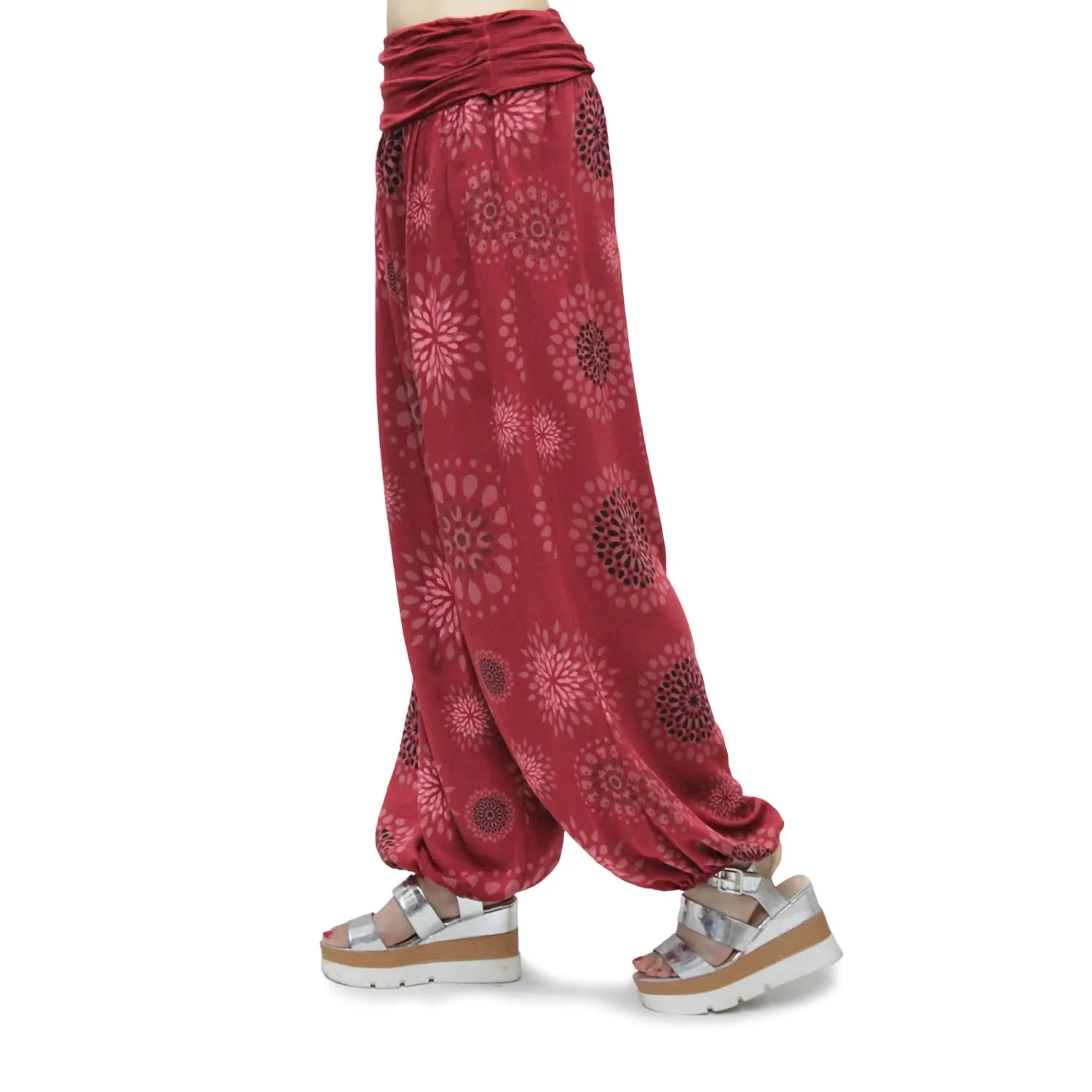 GLAMEXX24 Pantaloni Harem Donna Casual con Tasche per Yoga, Danza e Pilates - immagine 4