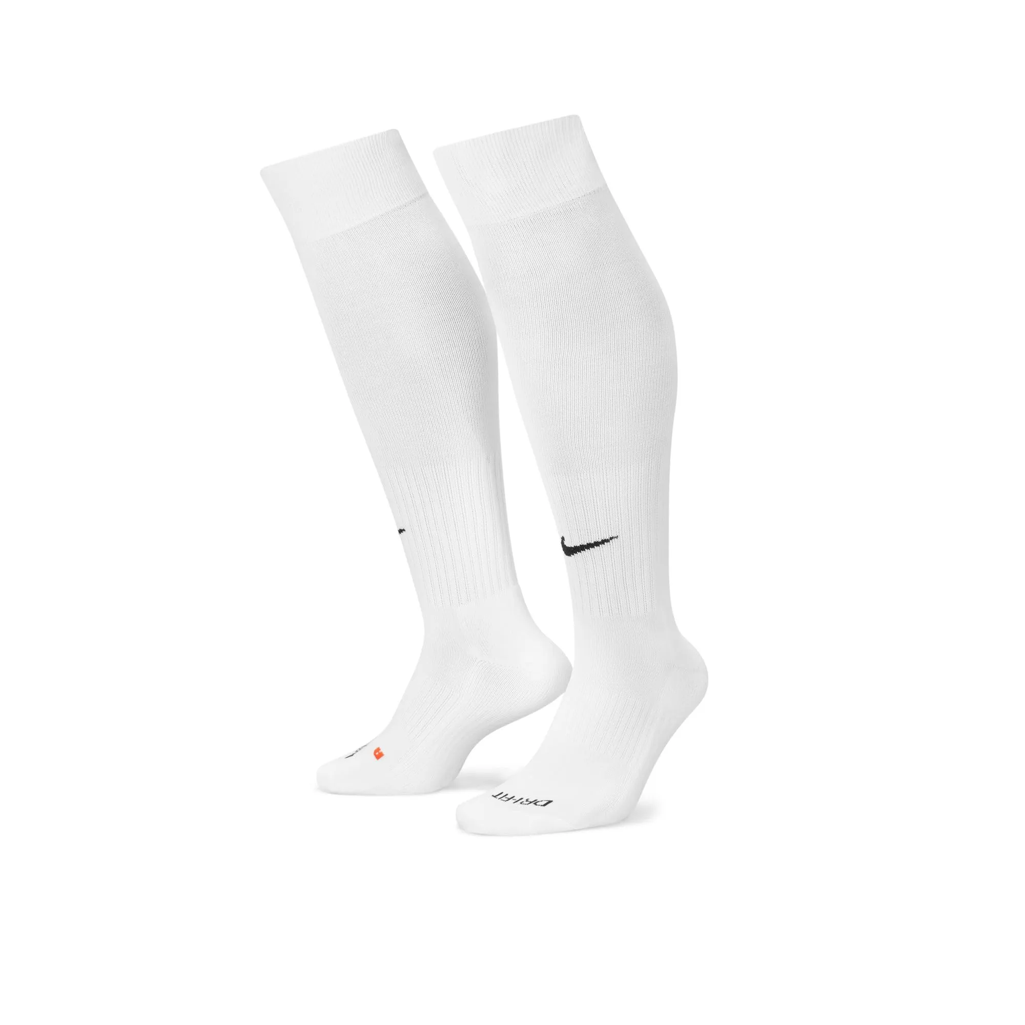 Nike Classic II Cush OTC Socks, Unisex Adult, White/Black, Size S, 2-Pack - immagine 1