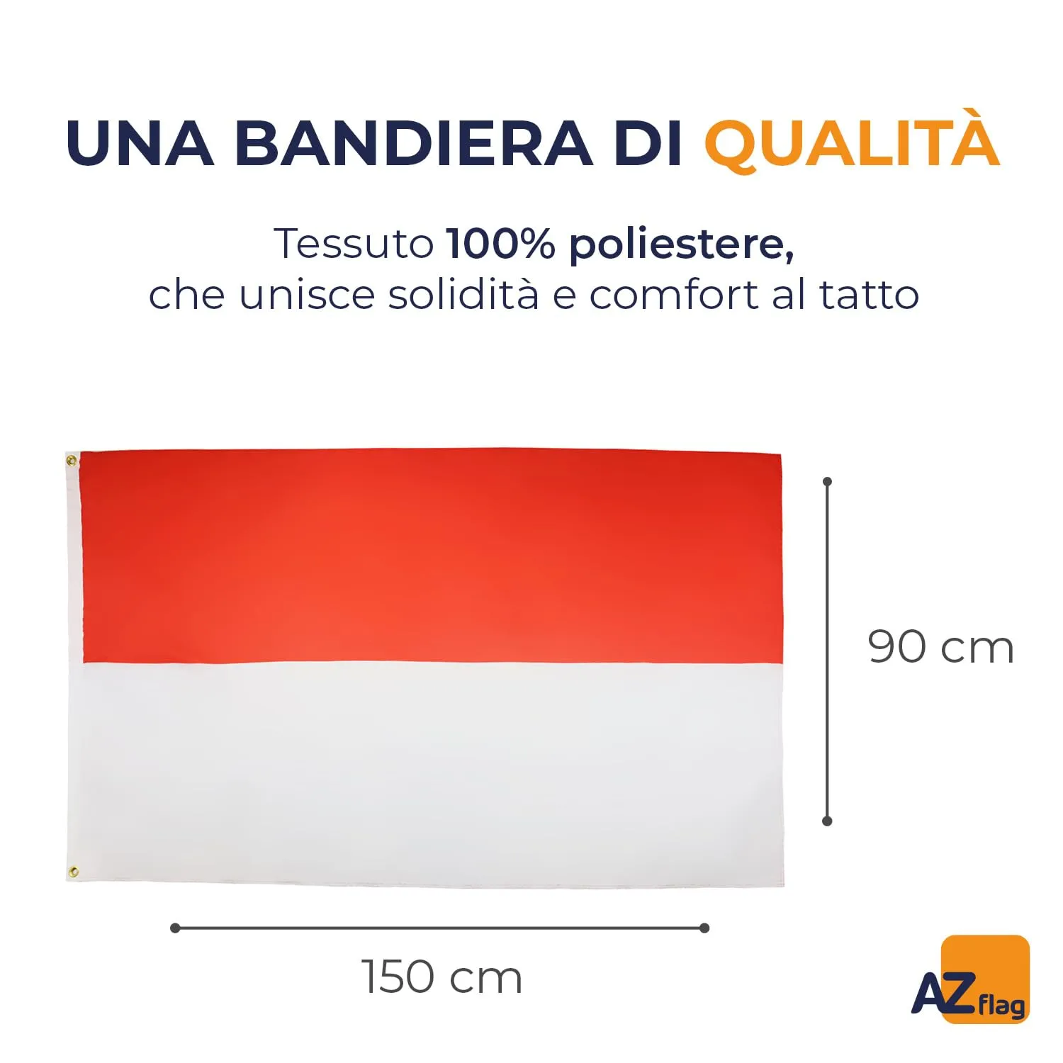 AZ FLAG Bandiera Indonesia 150x90 cm Poliestere 100D con 2 Occhielli - immagine 2